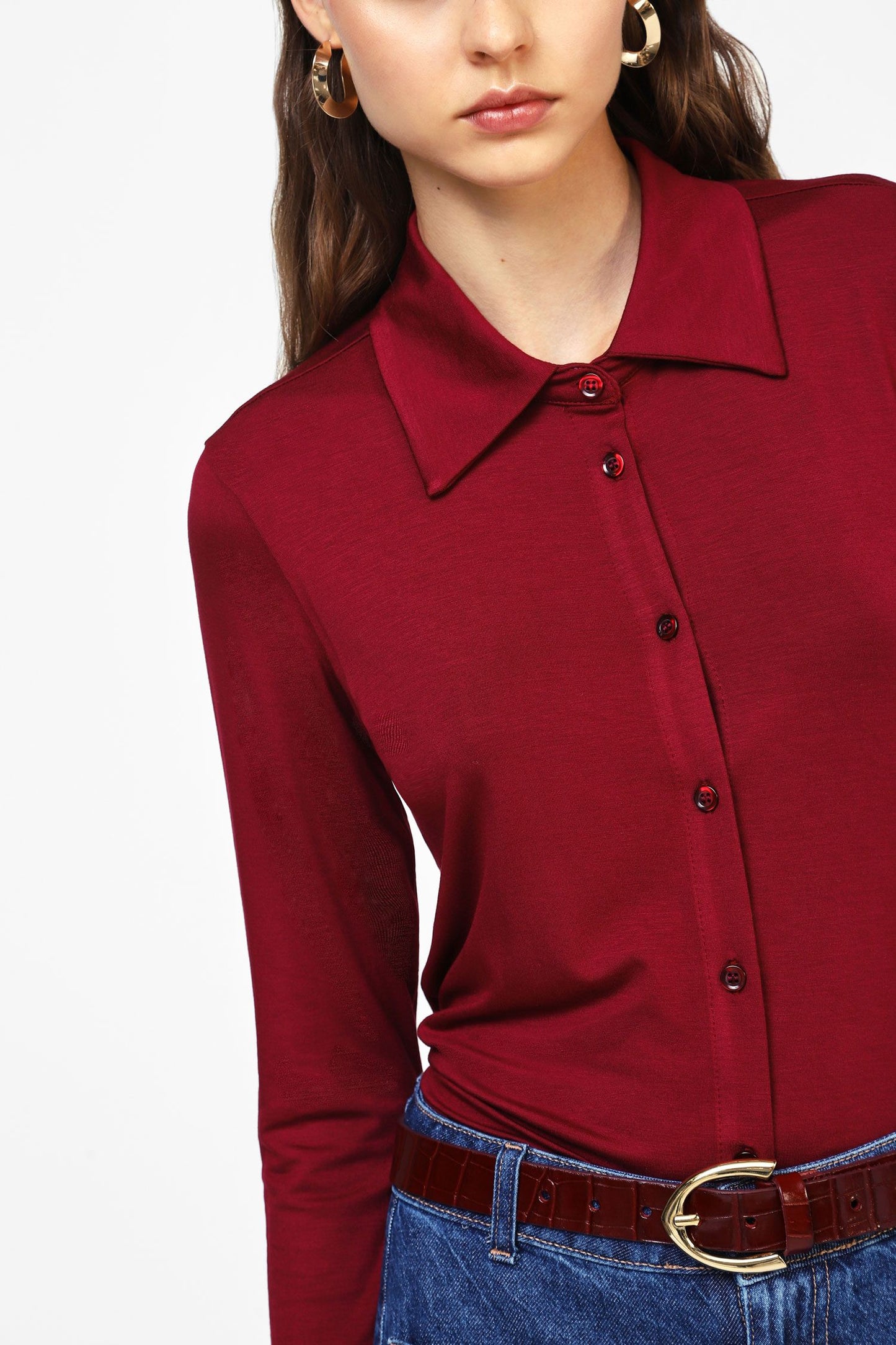 C262K036-BORDEAUX - CAMICIA - DIXIE