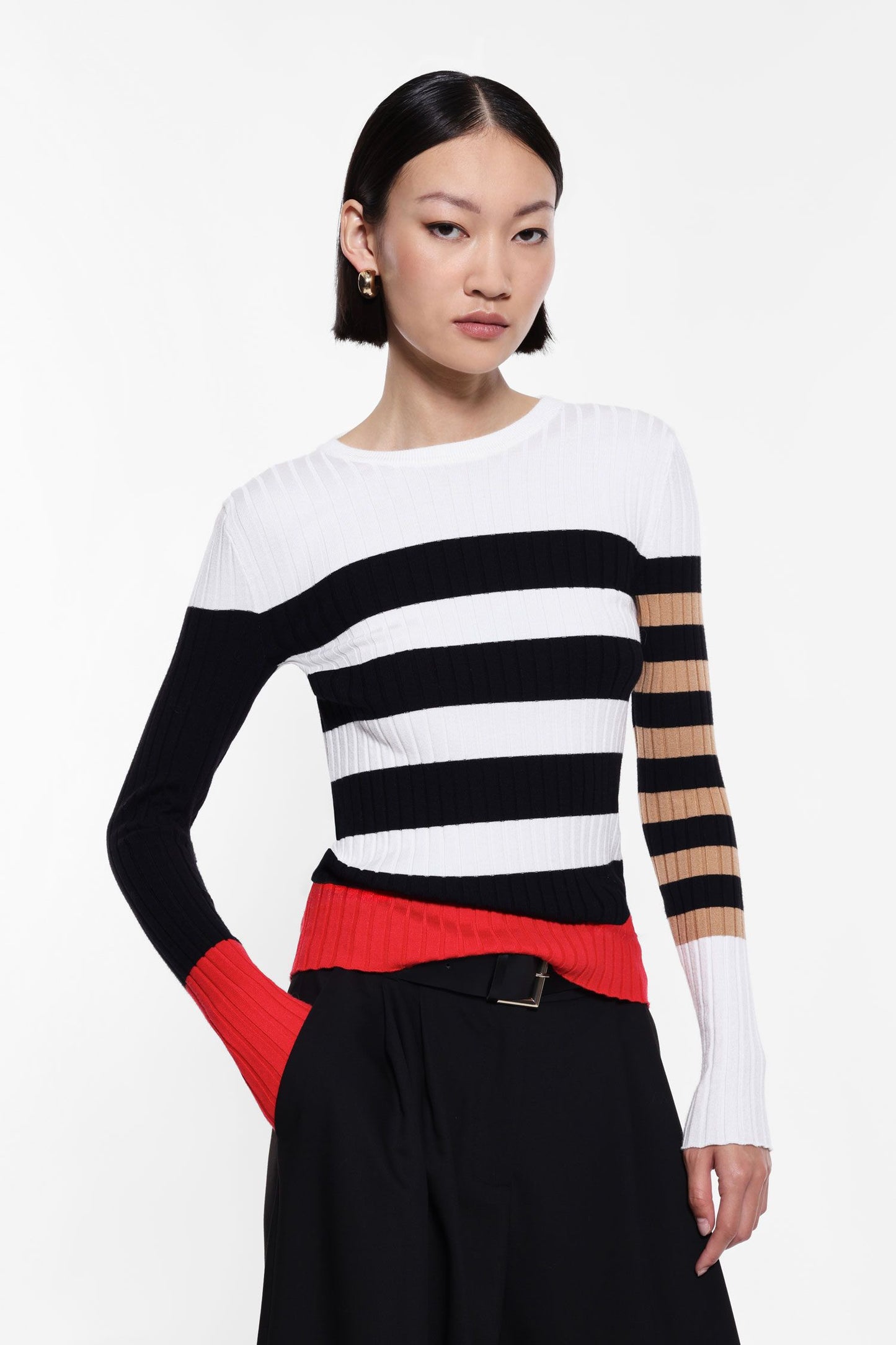 M79564A564-BIANCO/ROSSO - MAGLIA - IMPERIAL