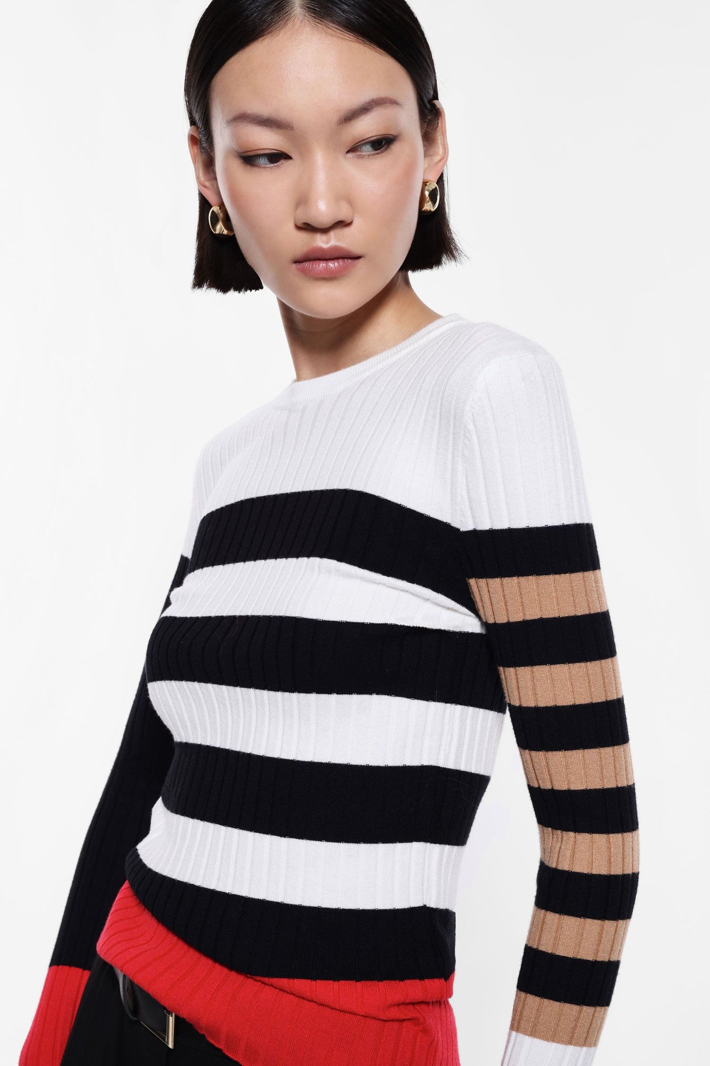 M79564A564-BIANCO/ROSSO - MAGLIA - IMPERIAL