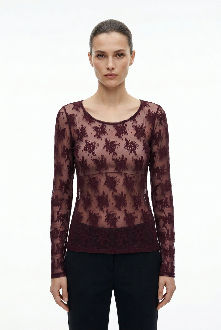 T-SHIRT TW91MMX PLUM NOIR