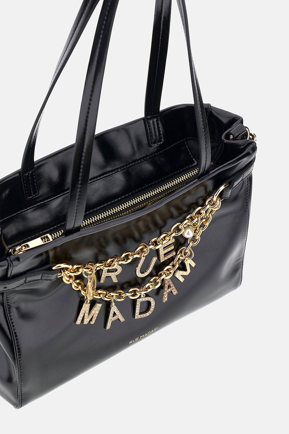 BORSA "CABAS CHAIN MINI" BLACK