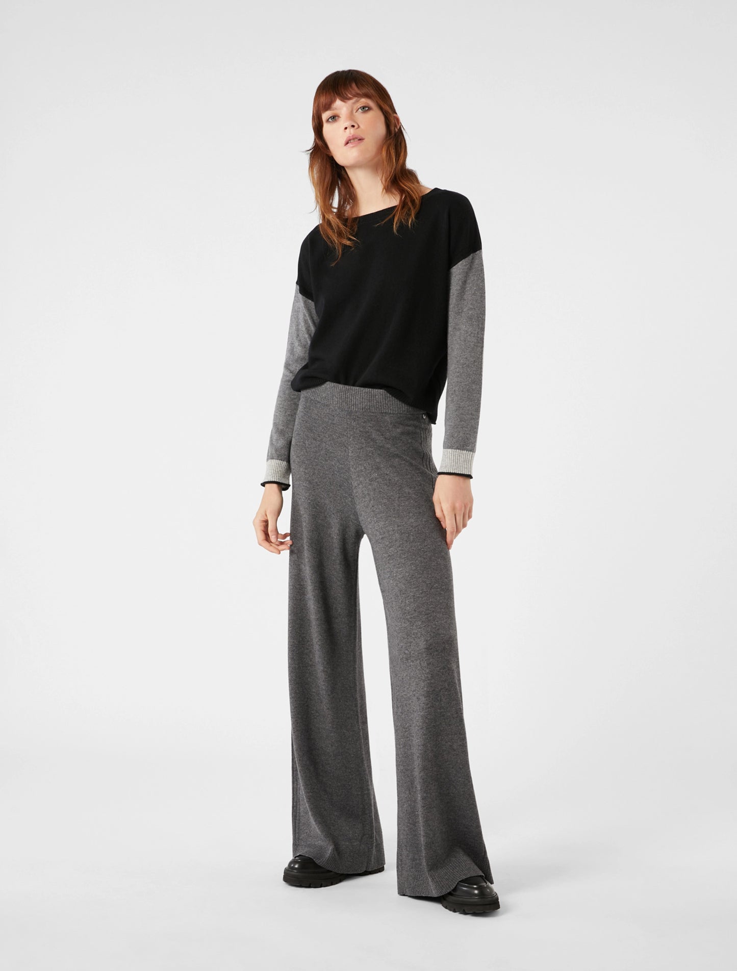 ACQUA-010GRIGIOMELANGE - PANTALONE - PENNYBLACK