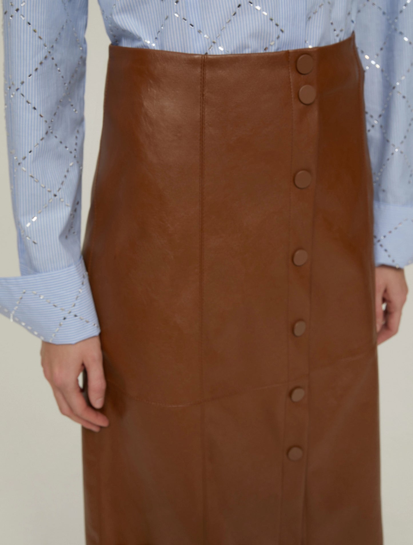 SIBILLA-001CUOIO - GONNA - PENNYBLACK