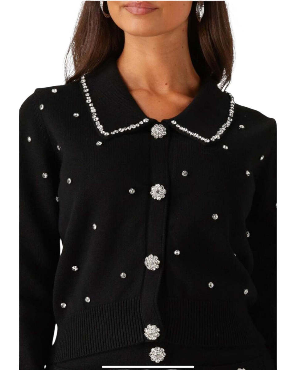 GPA25222CD-BLACK - CARDIGAN - SILVIAN HEACH