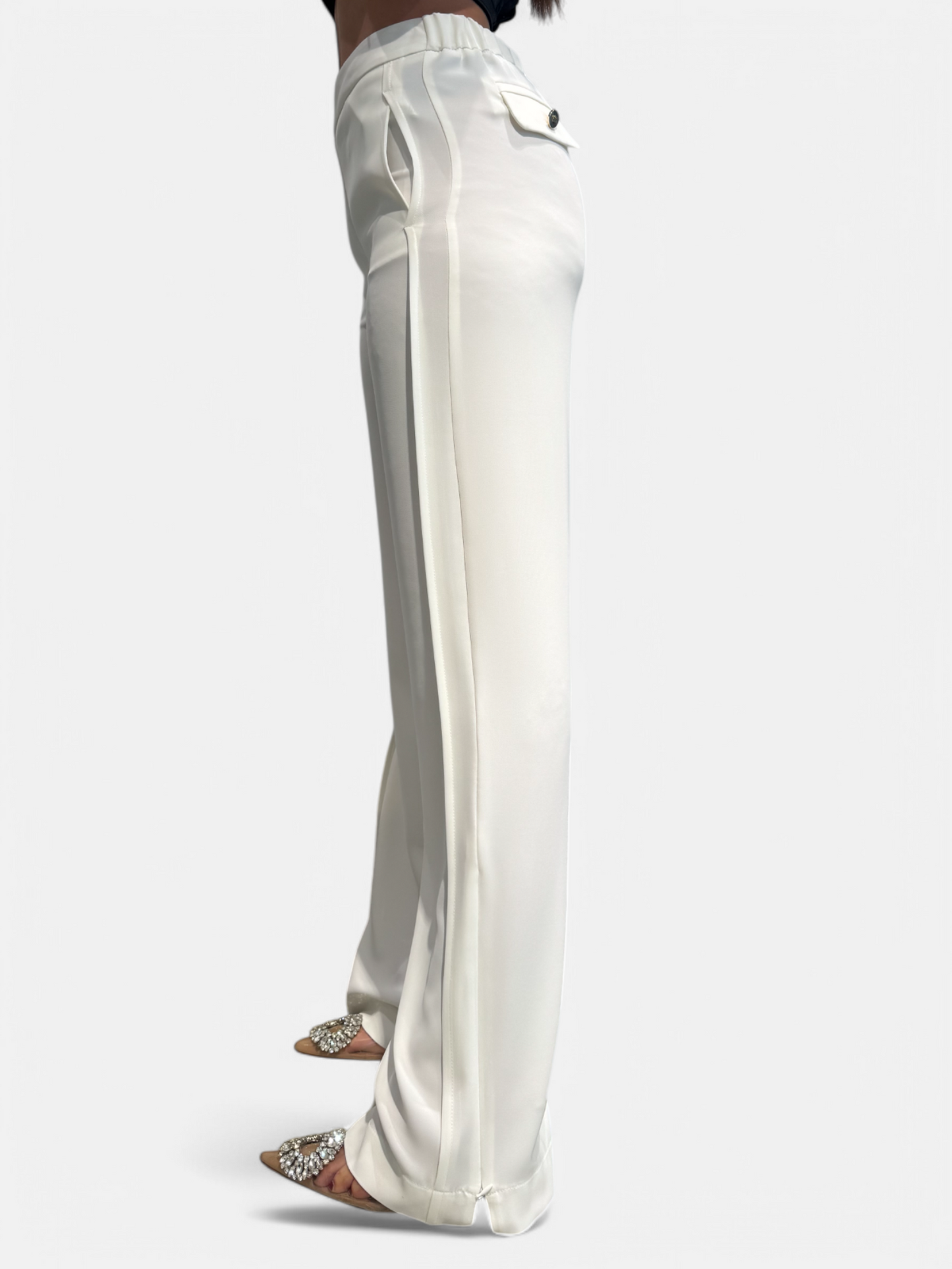 ZE00078-BIANCO - PANTALONE - EUREKA