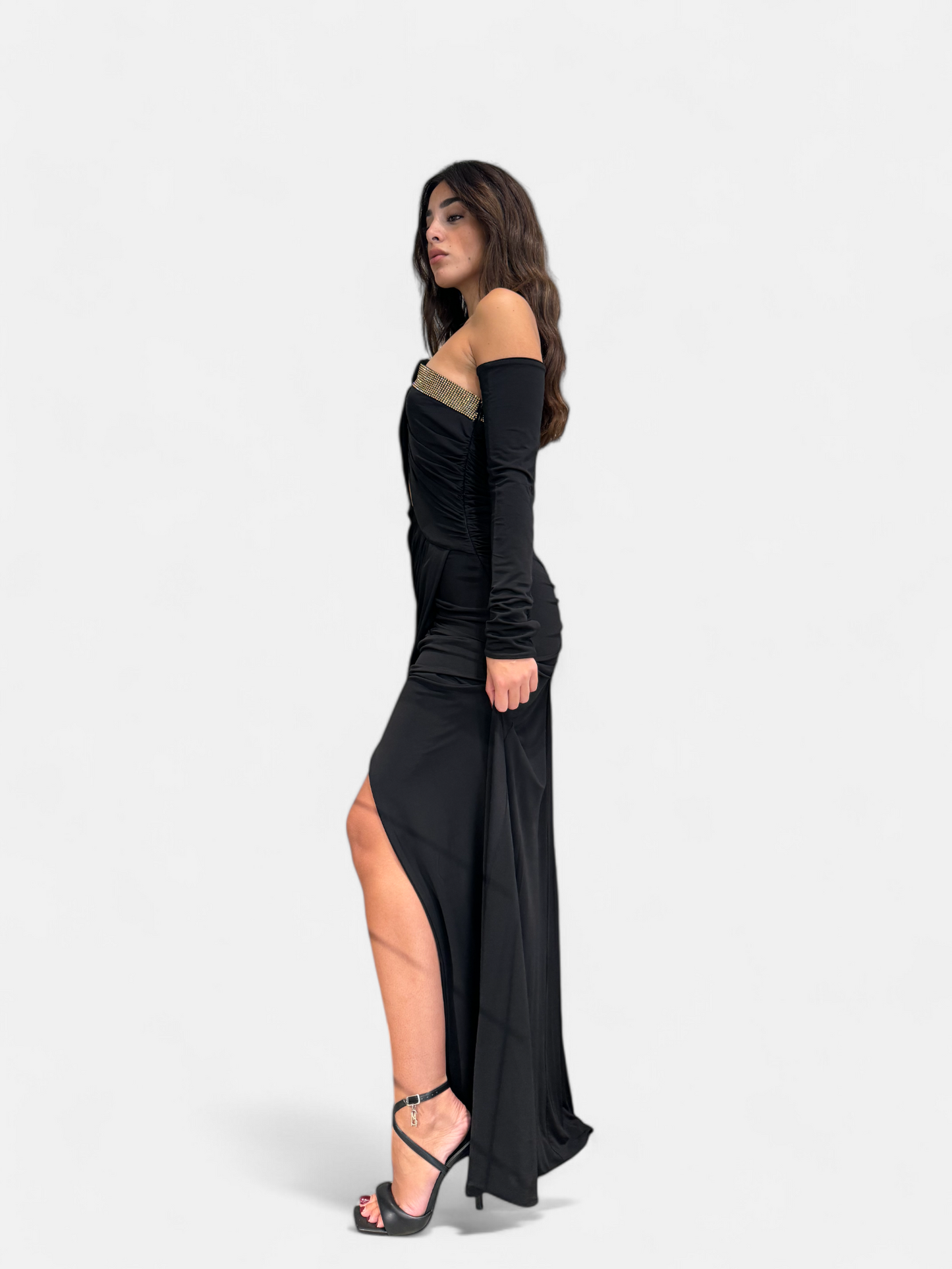 SS00821-NERO - ABITO - BABYLON W LES FEMMES
