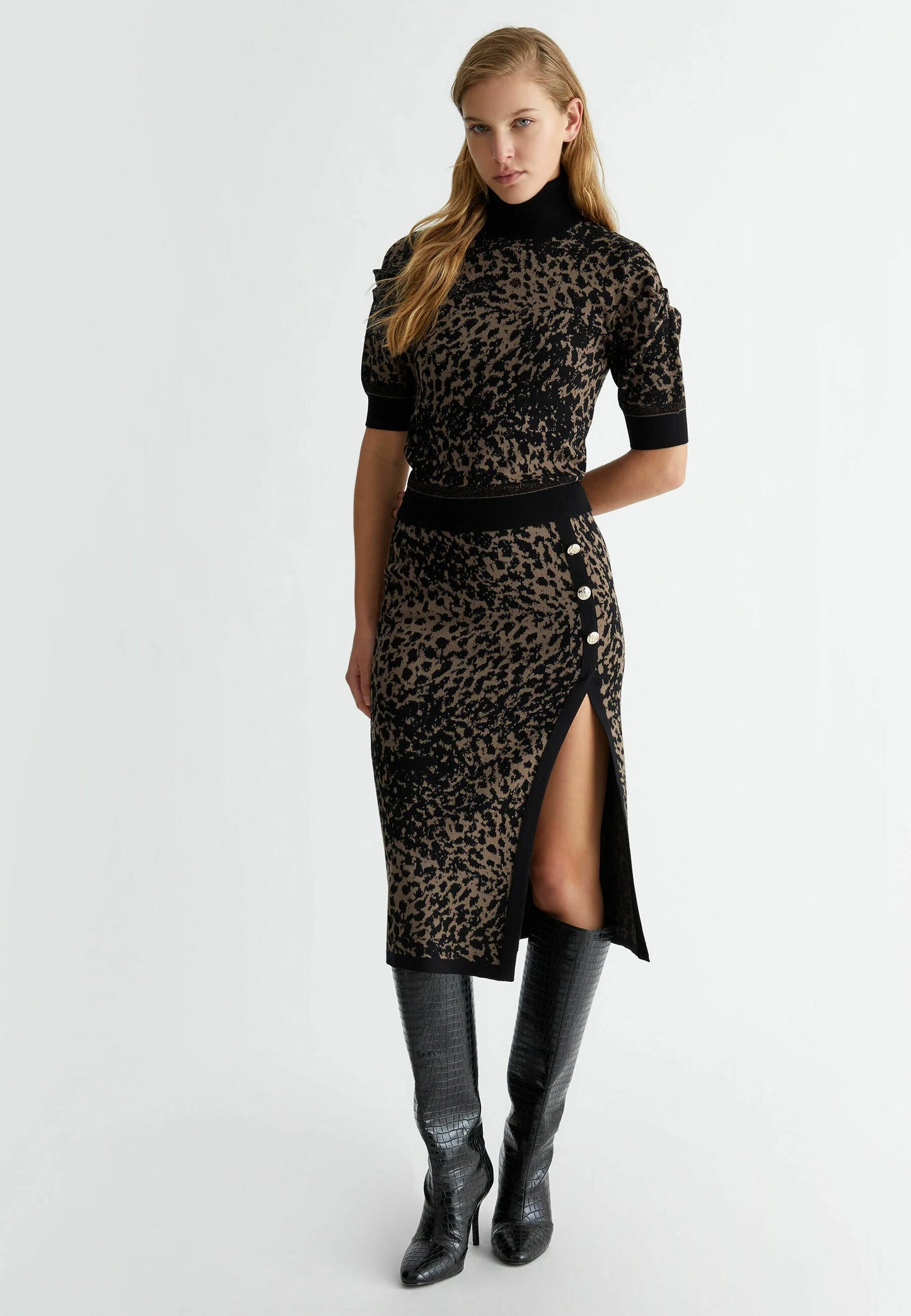 CF4429-ANIMALIER - MAGLIA - LIU JO