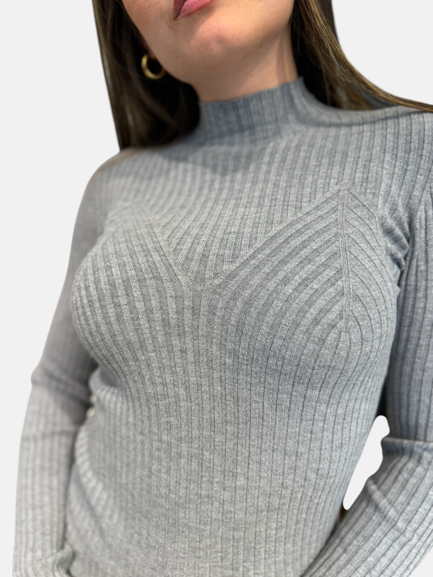 3M0114N-GRIGIO - MAGLIA - KONTATTO