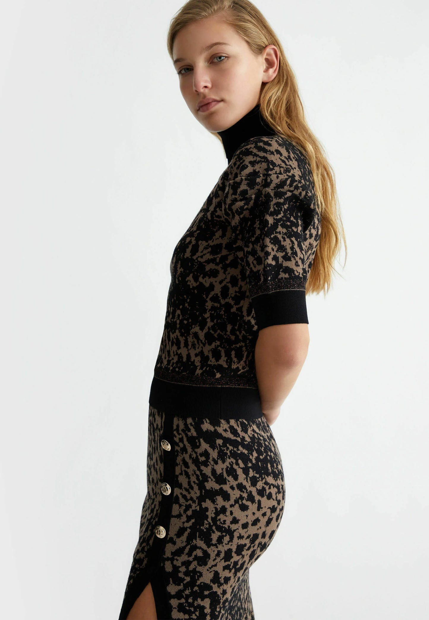 CF4429-ANIMALIER - MAGLIA - LIU JO