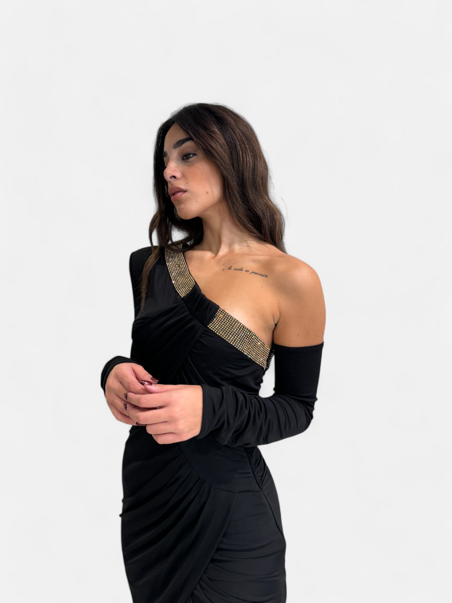 SS00821-NERO - ABITO - BABYLON W LES FEMMES