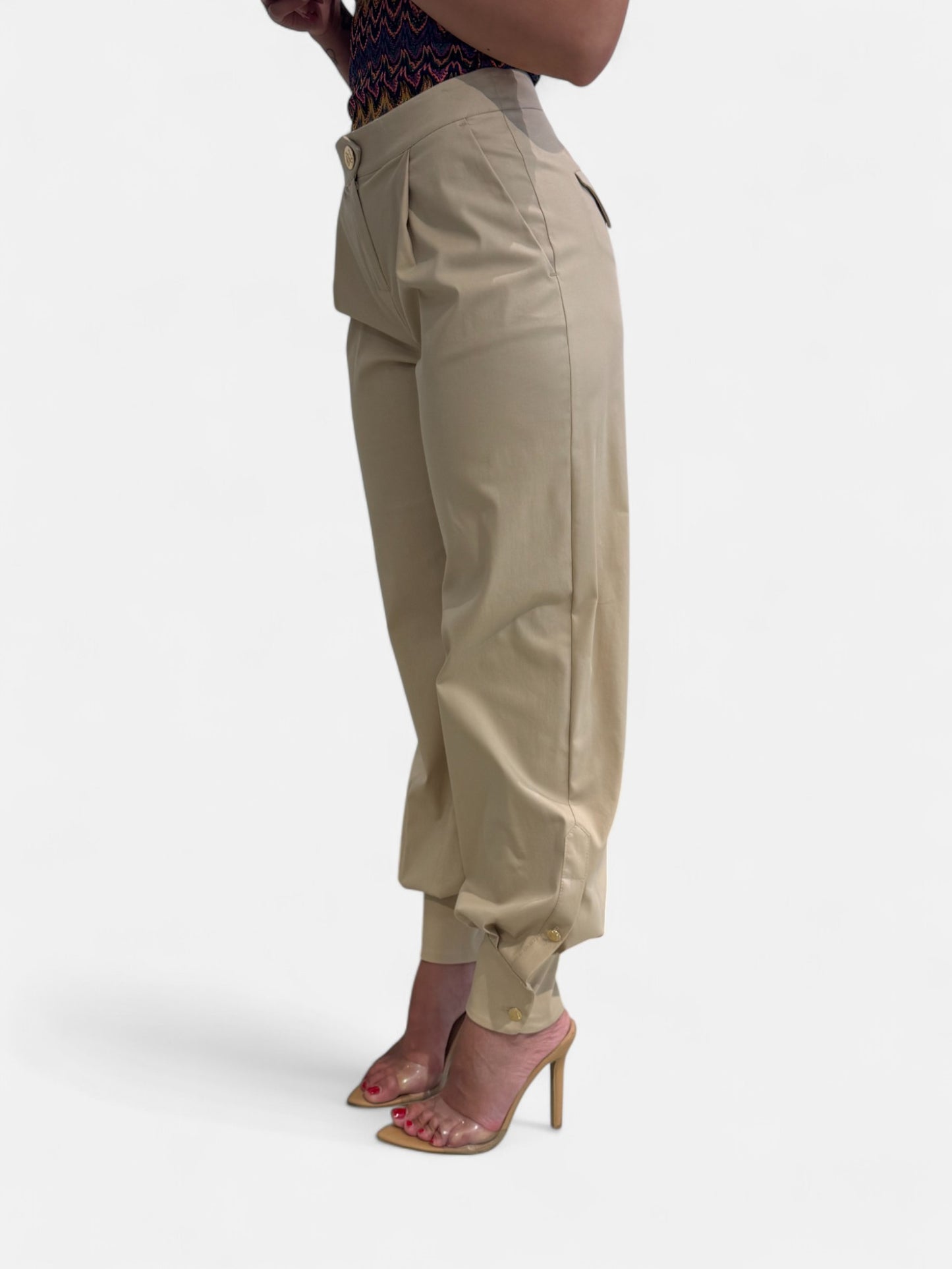 P321-SABBIA - PANTALONE - MONIQUE GARCONNE