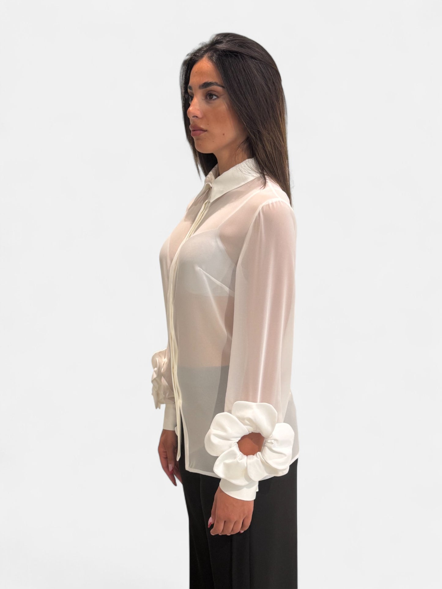 C151-BIANCO - CAMICIA - MONIQUE GARCONNE