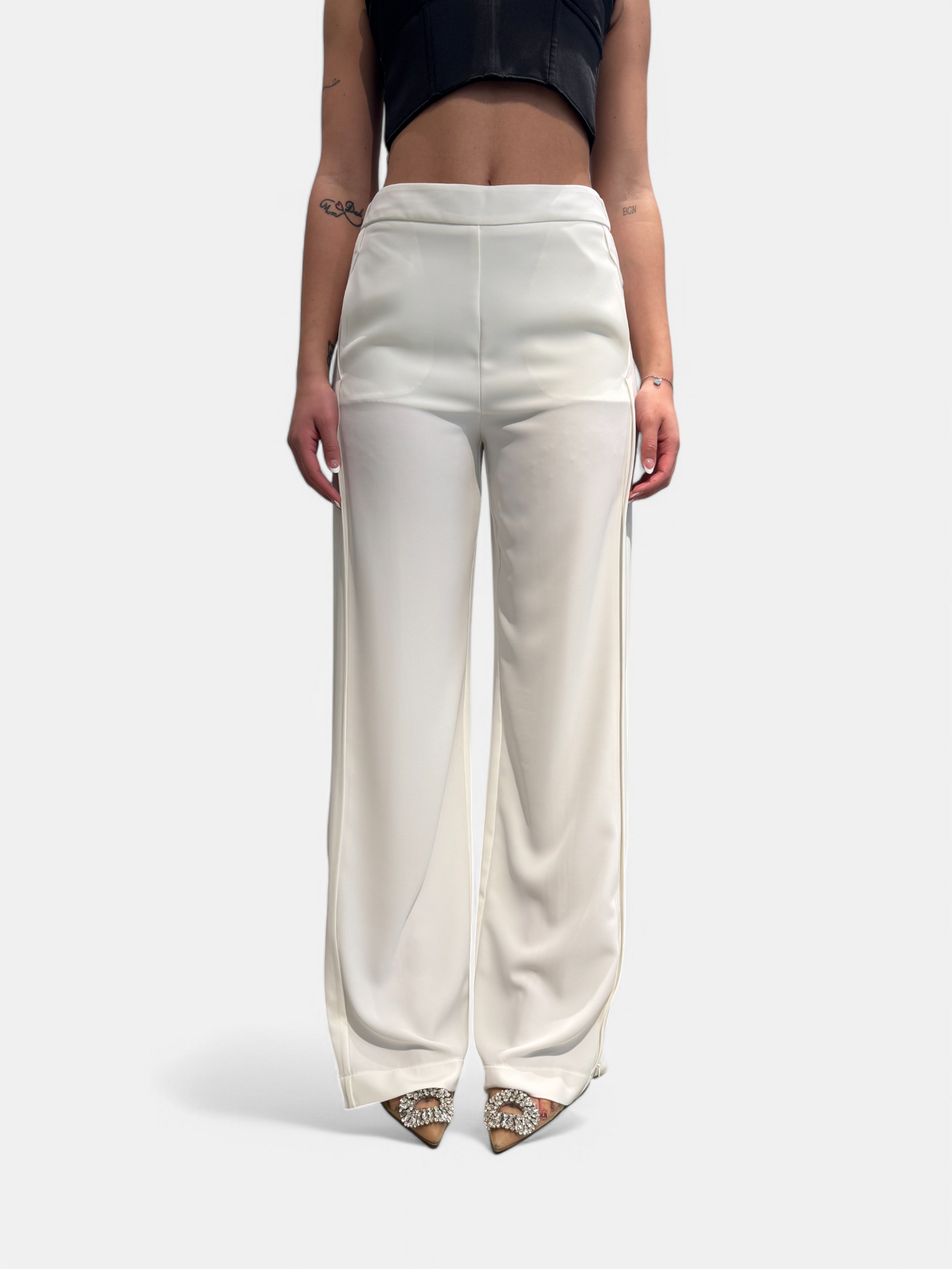 ZE00078-BIANCO - PANTALONE - EUREKA
