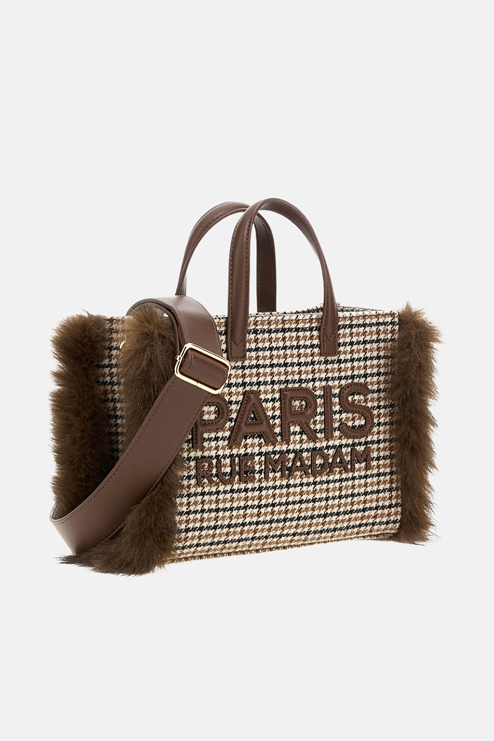 BORSA MEGEVE MINI TOTE PIED DE POULE