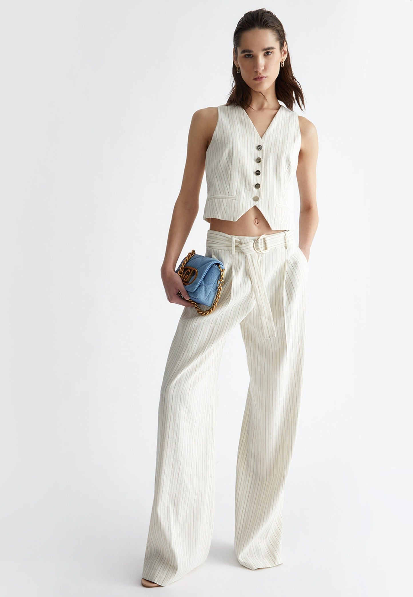 CA4287-WHITE/BUTTER - GILET - LIU JO