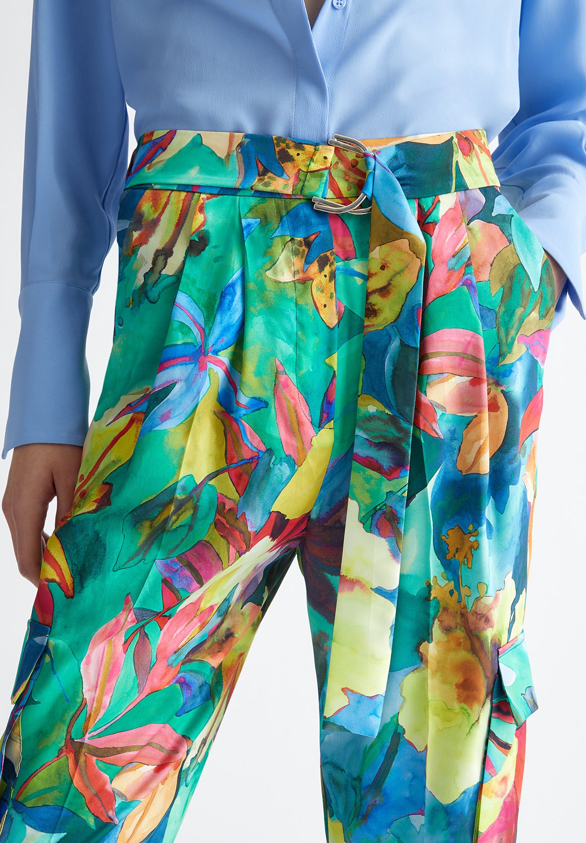 CA4430-FLOWERINGFOREST - PANTALONE - LIU JO