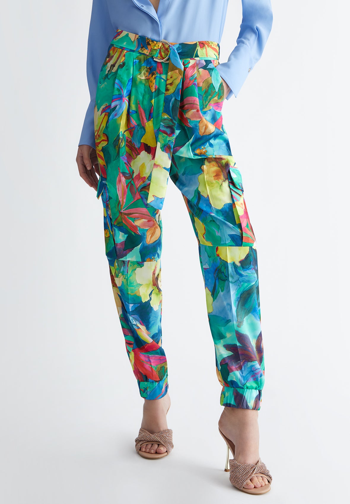 CA4430-FLOWERINGFOREST - PANTALONE - LIU JO