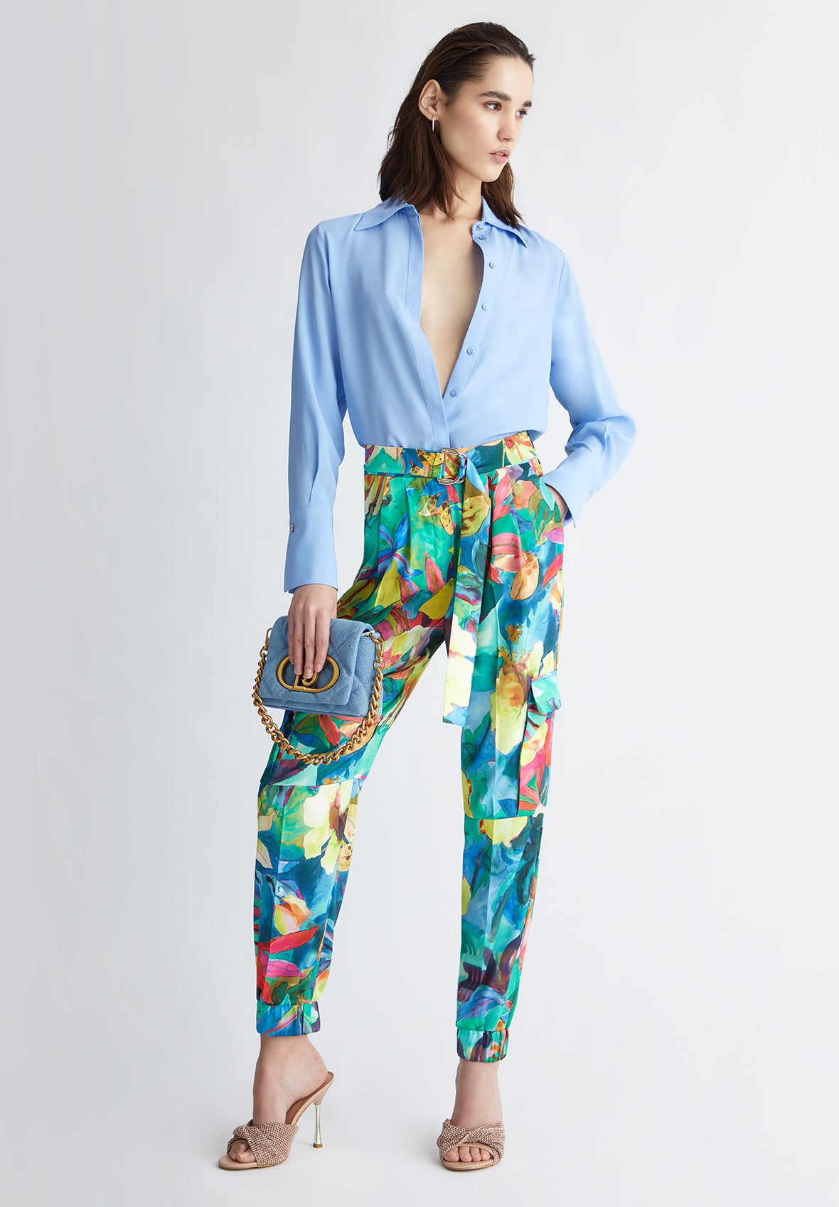 CA4430-FLOWERINGFOREST - PANTALONE - LIU JO