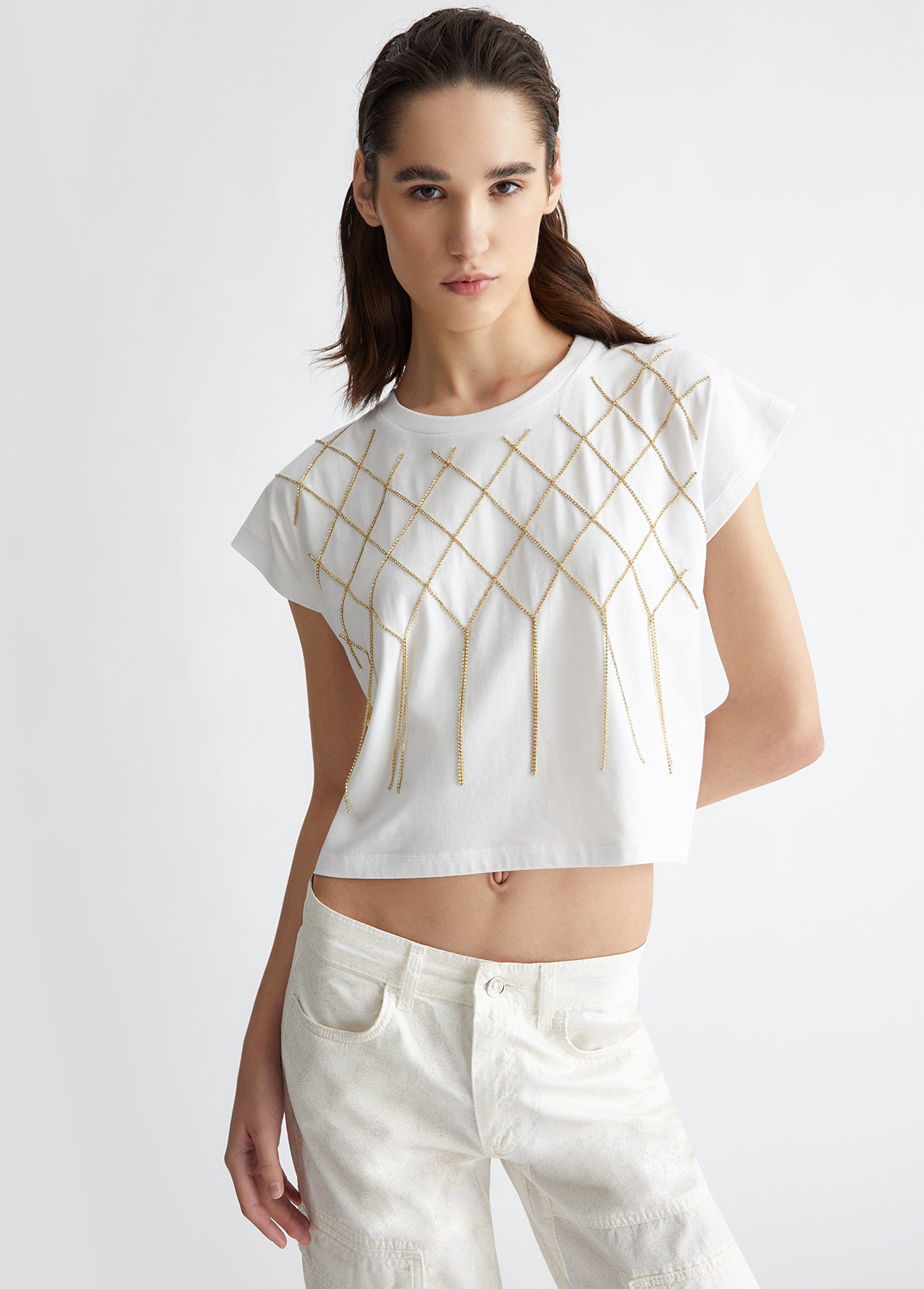 CA4444-BIANCOCHAIN - T-SHIRT - LIU JO