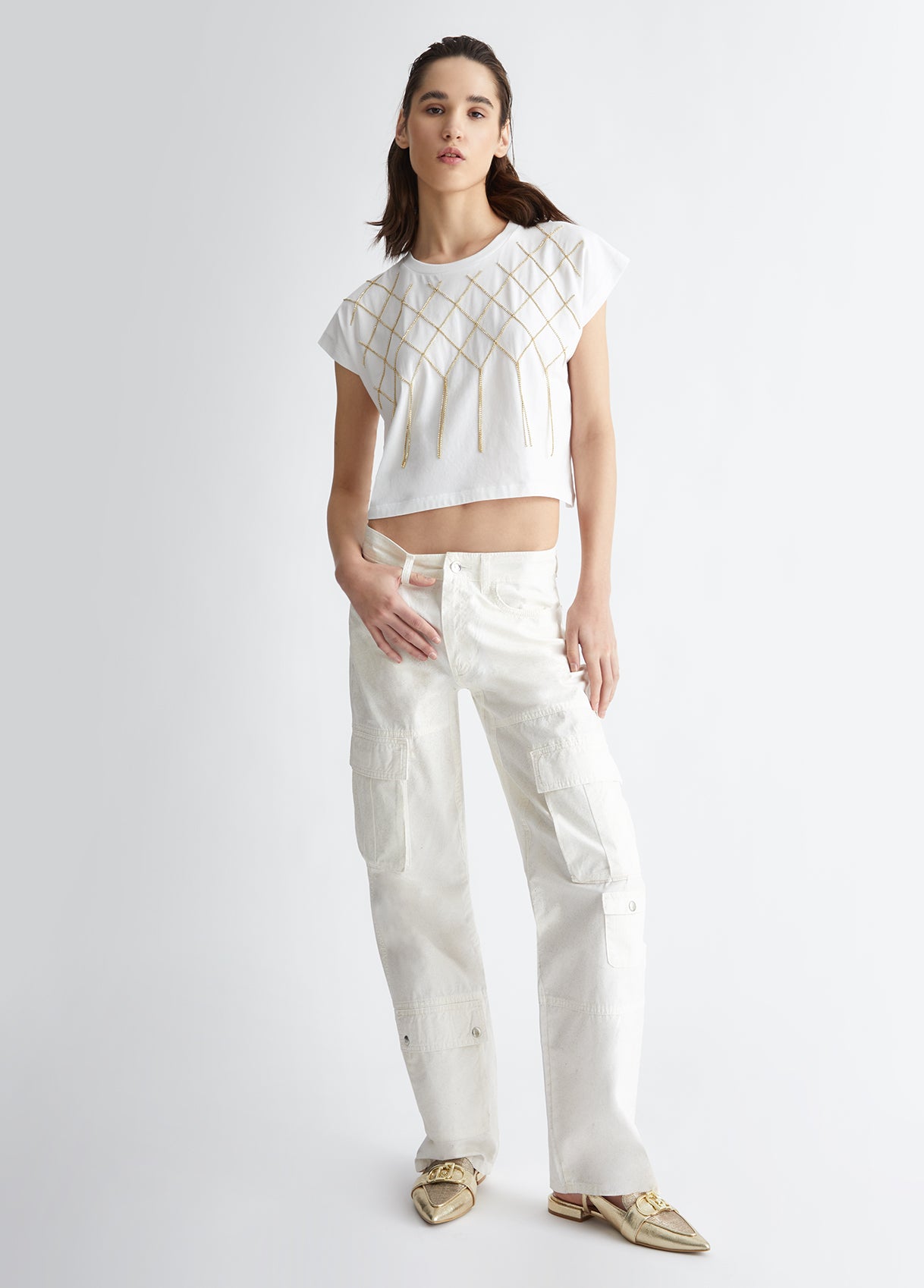 CA4444-BIANCOCHAIN - T-SHIRT - LIU JO