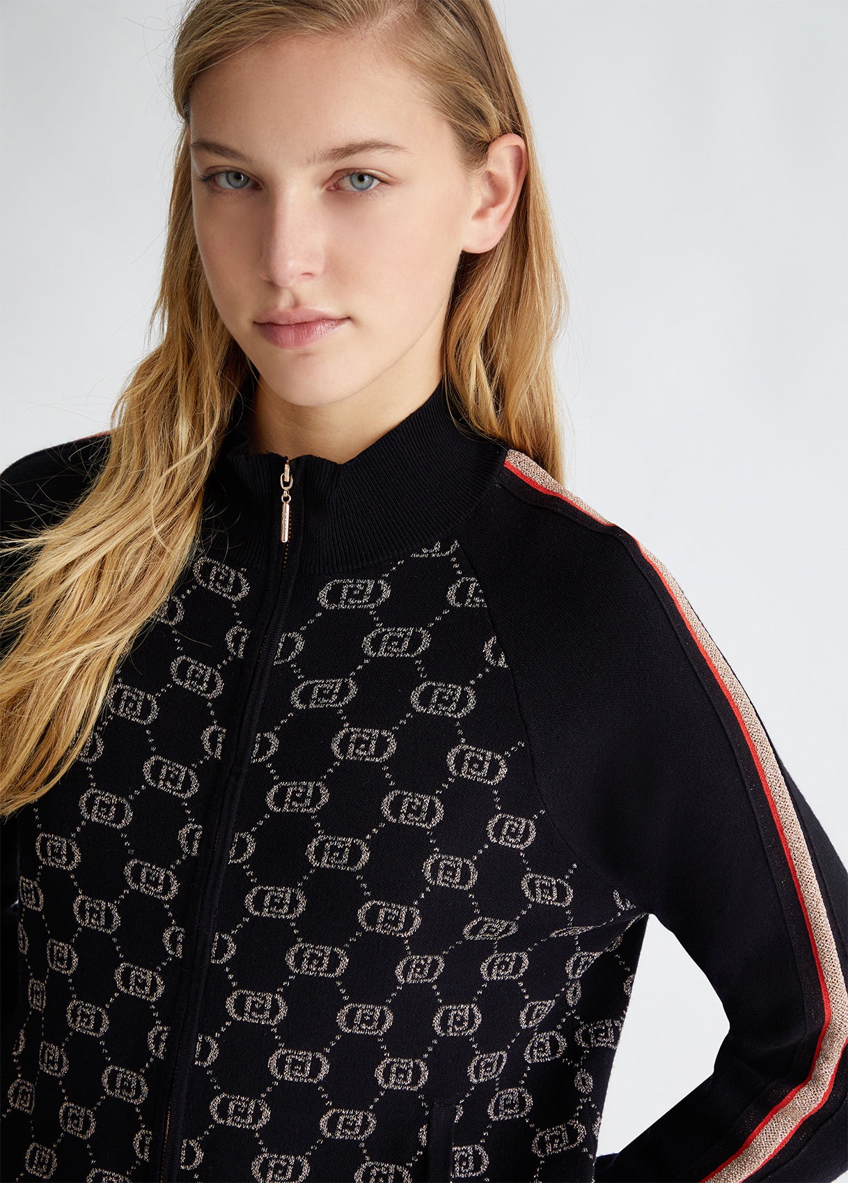 TF4224-NERO/ROSEGOLD - MAGLIA - LIU JO