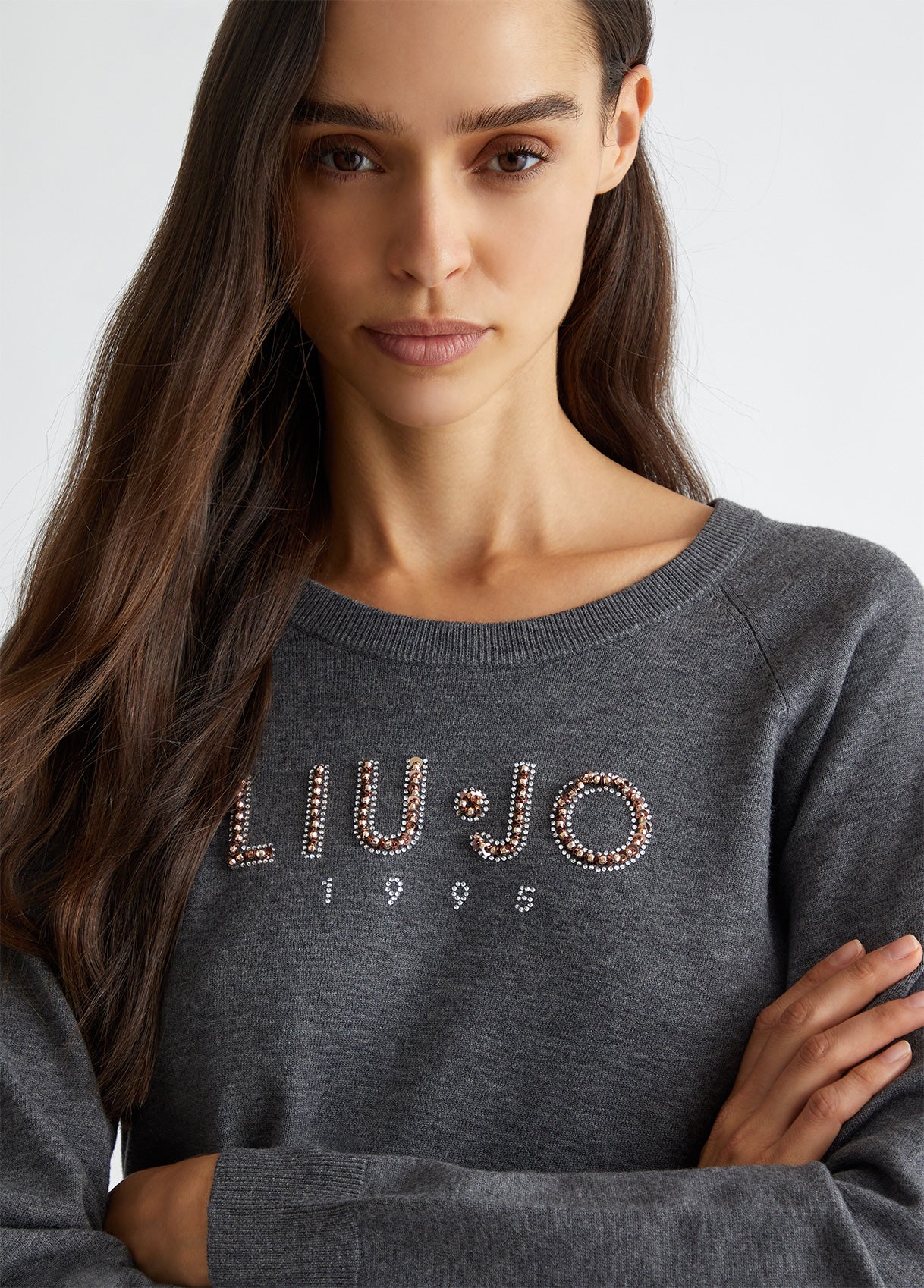 TF4286-ANTRACITE/MELANGE - MAGLIA - LIU JO