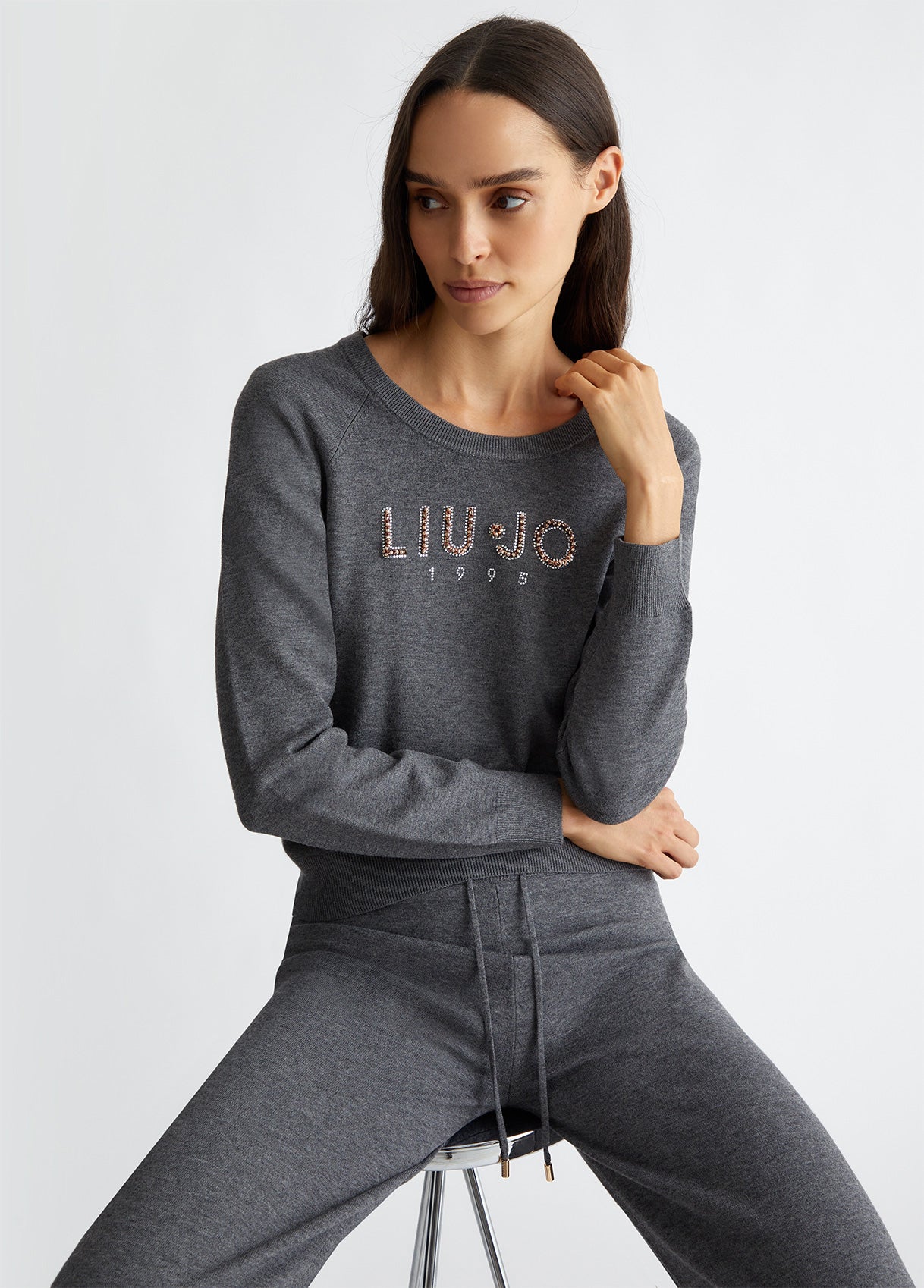 TF4286-ANTRACITE/MELANGE - MAGLIA - LIU JO