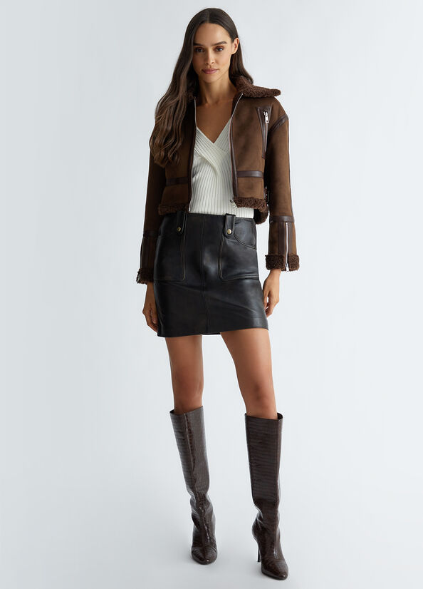 CF4390-MARRONE - GIUBBINO - LIU JO