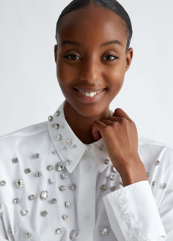 CF4337-BIANCO - CAMICIA - LIU JO