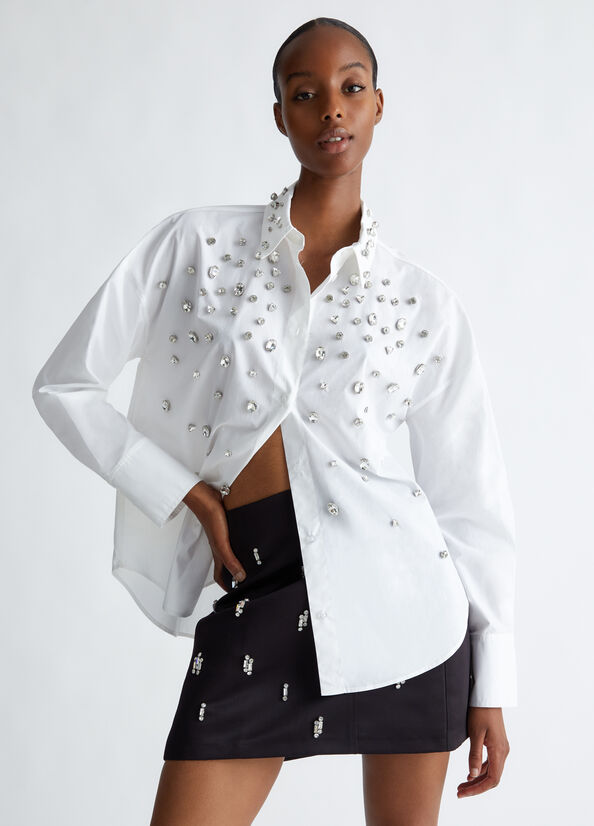 CF4337-BIANCO - CAMICIA - LIU JO