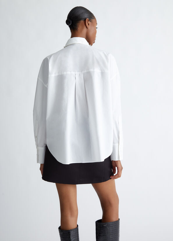 CF4337-BIANCO - CAMICIA - LIU JO