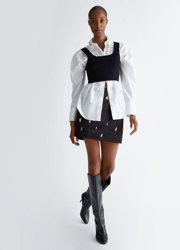 CF4337-BIANCO - CAMICIA - LIU JO