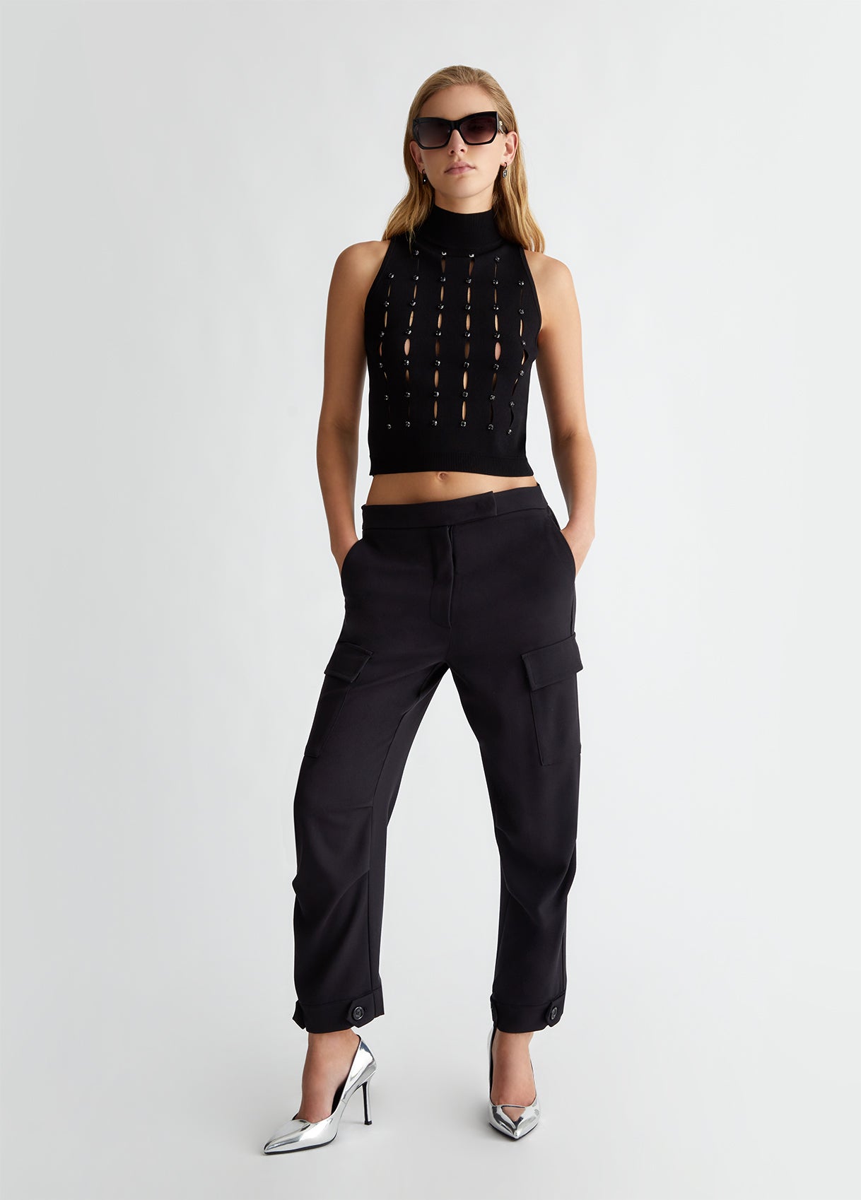 CF4449-NERO - PANTALONE - LIU JO