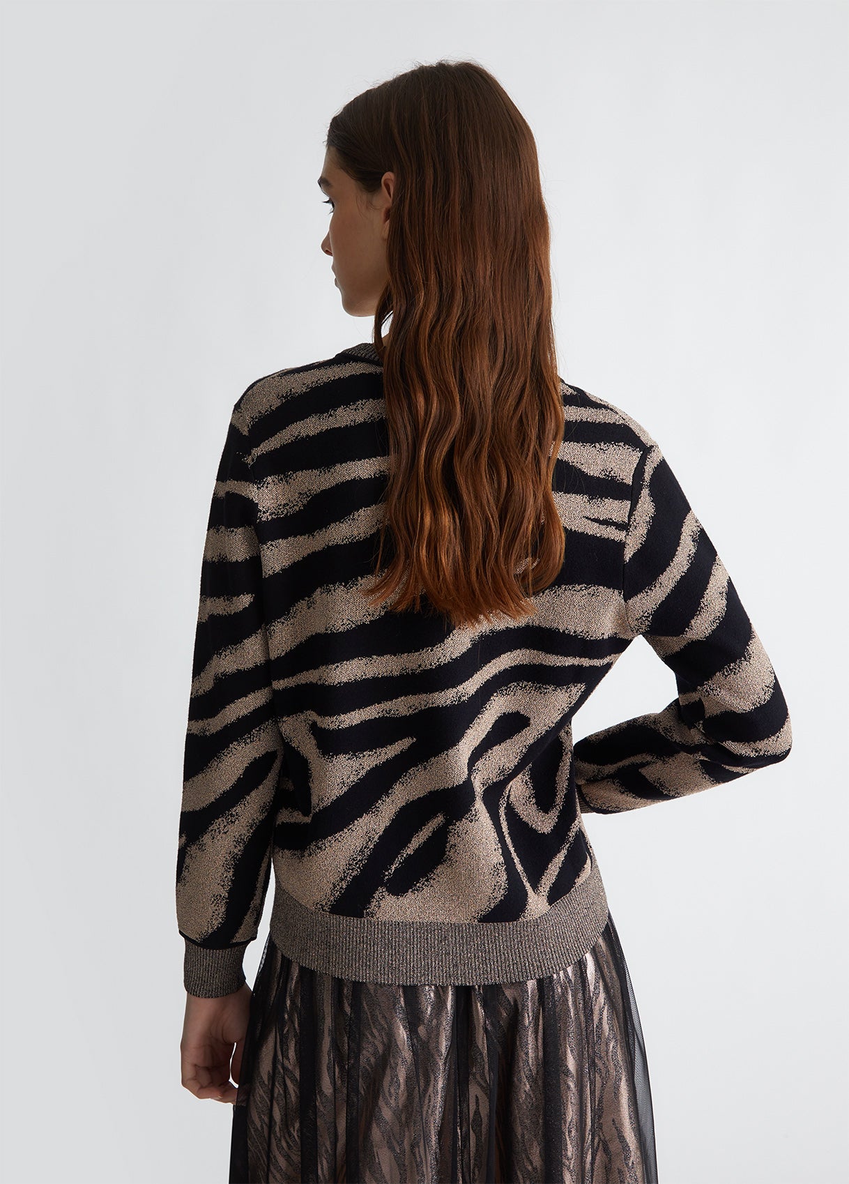 TF4107-NERO/ROSEGOLD - MAGLIA - LIU JO