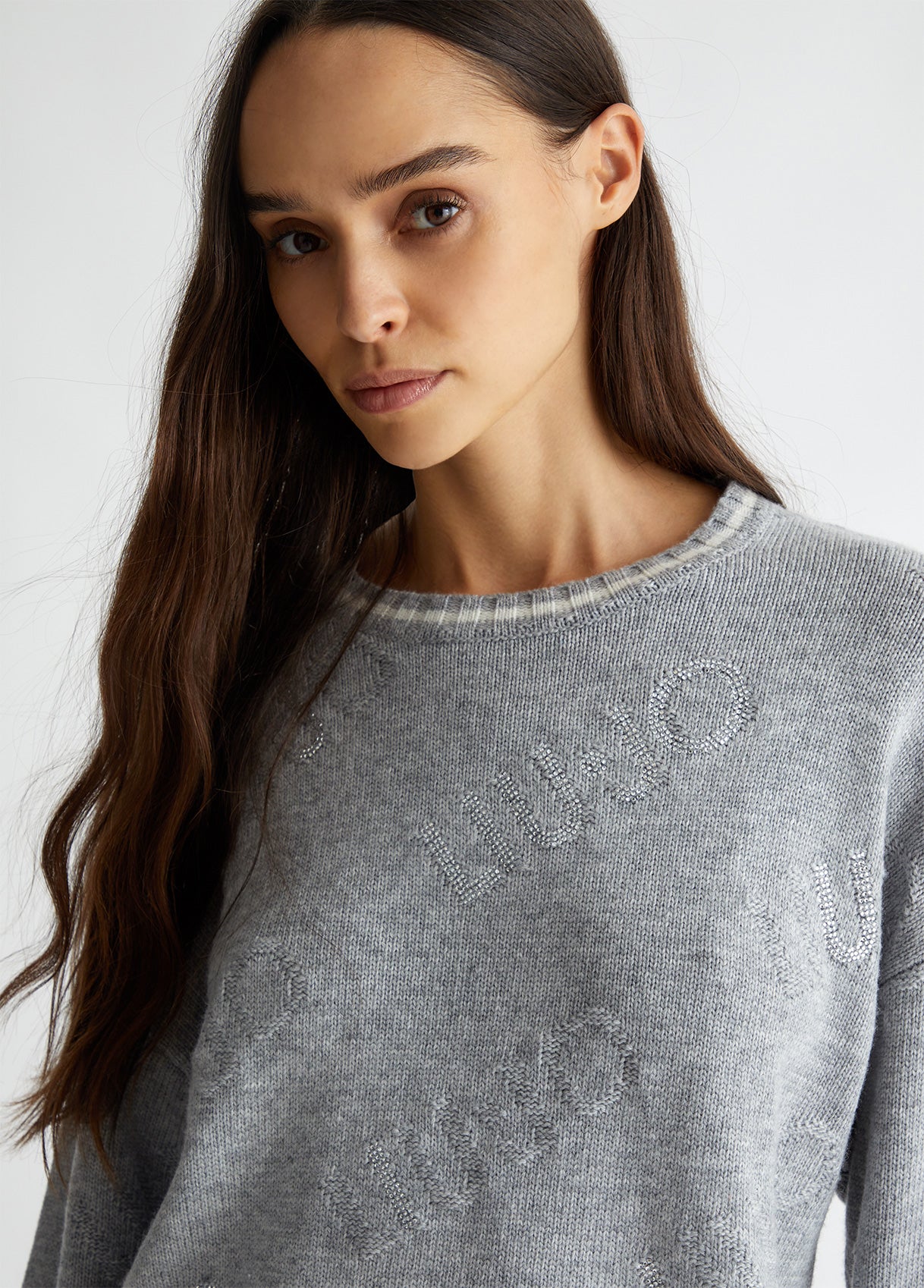 TF4173-GRIGIO - MAGLIA - LIU JO