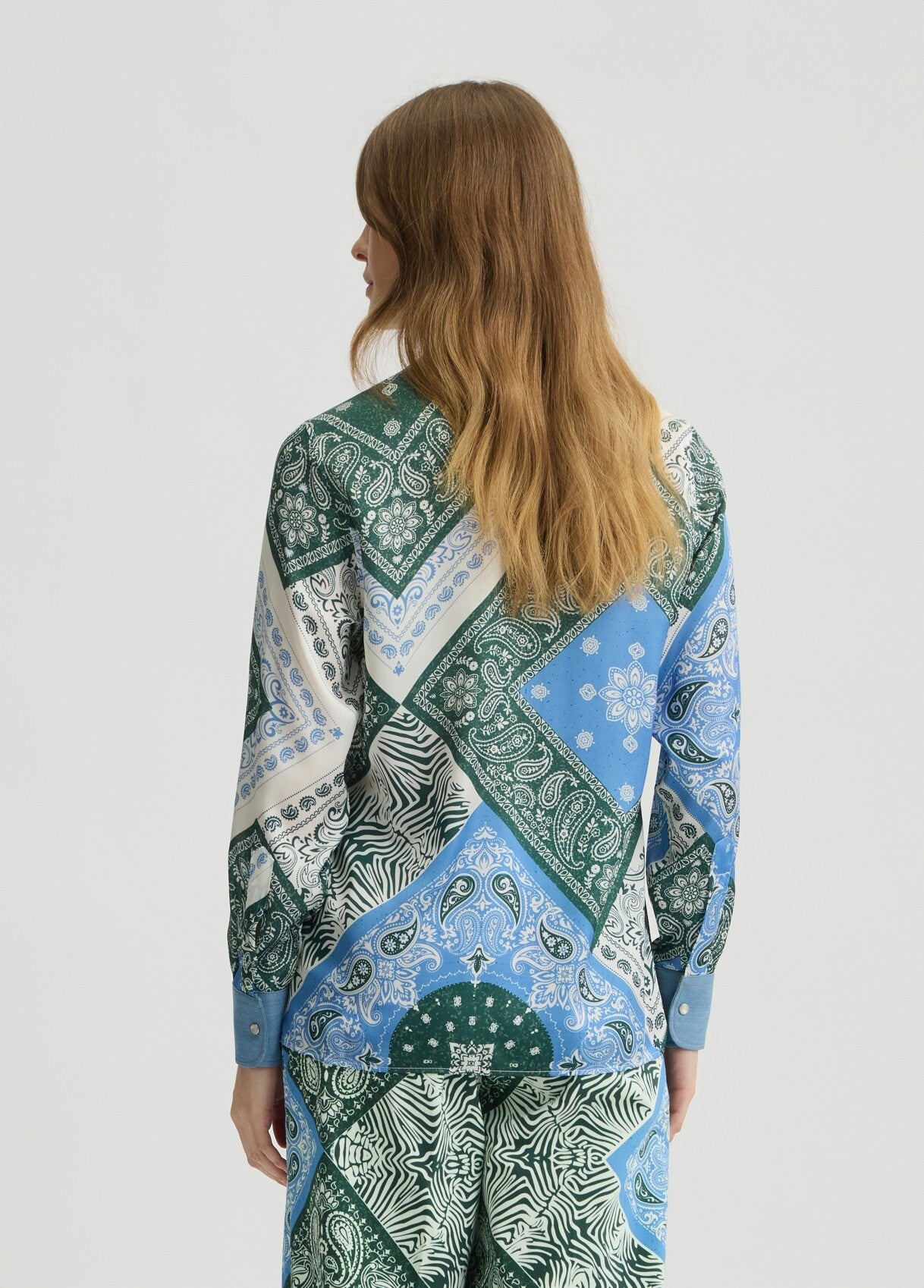 UA5272-DENIMBLU/BANDANA - CAMICIA - LIU JO