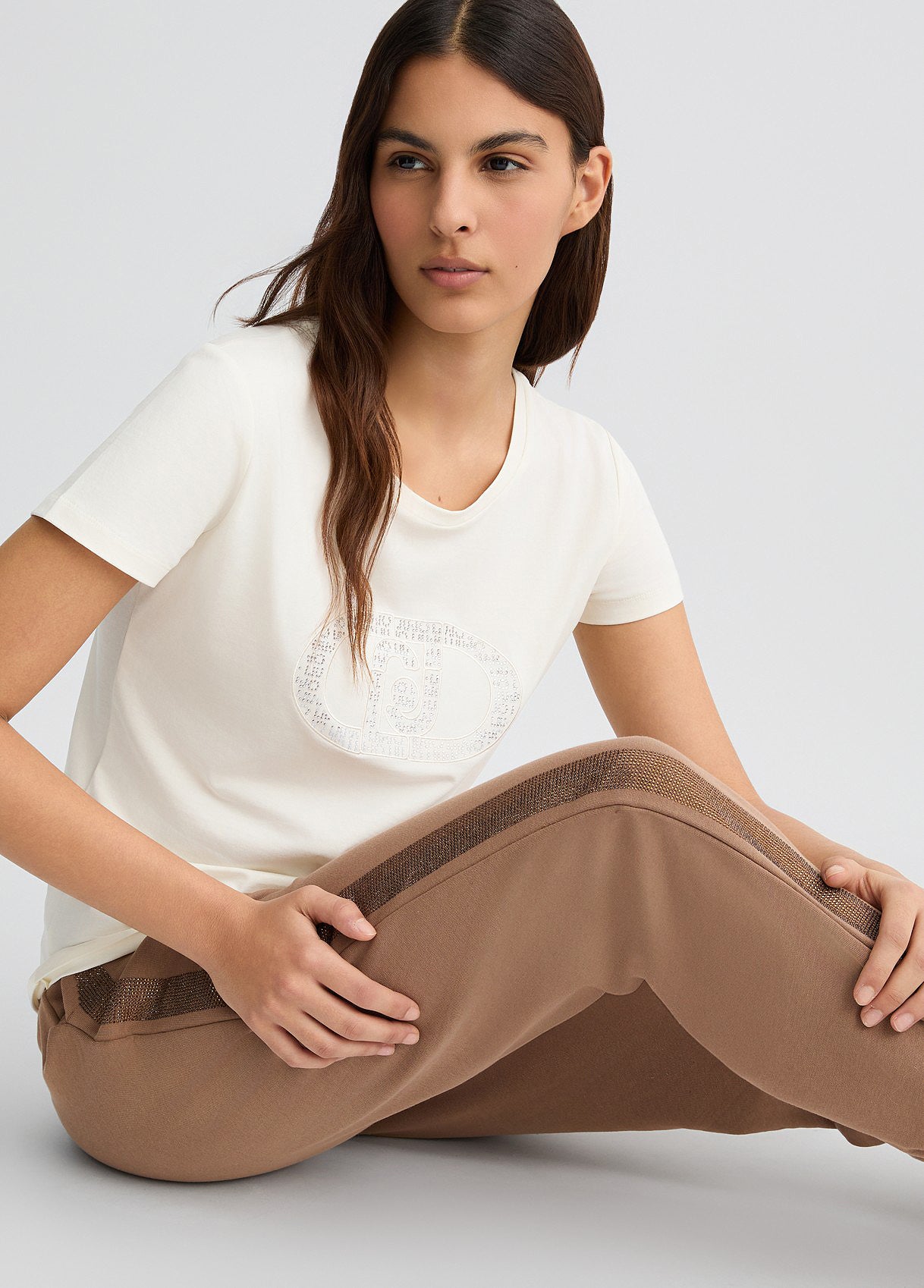 TA5173M9294-WHITEMILK - T-SHIRT - LIU JO