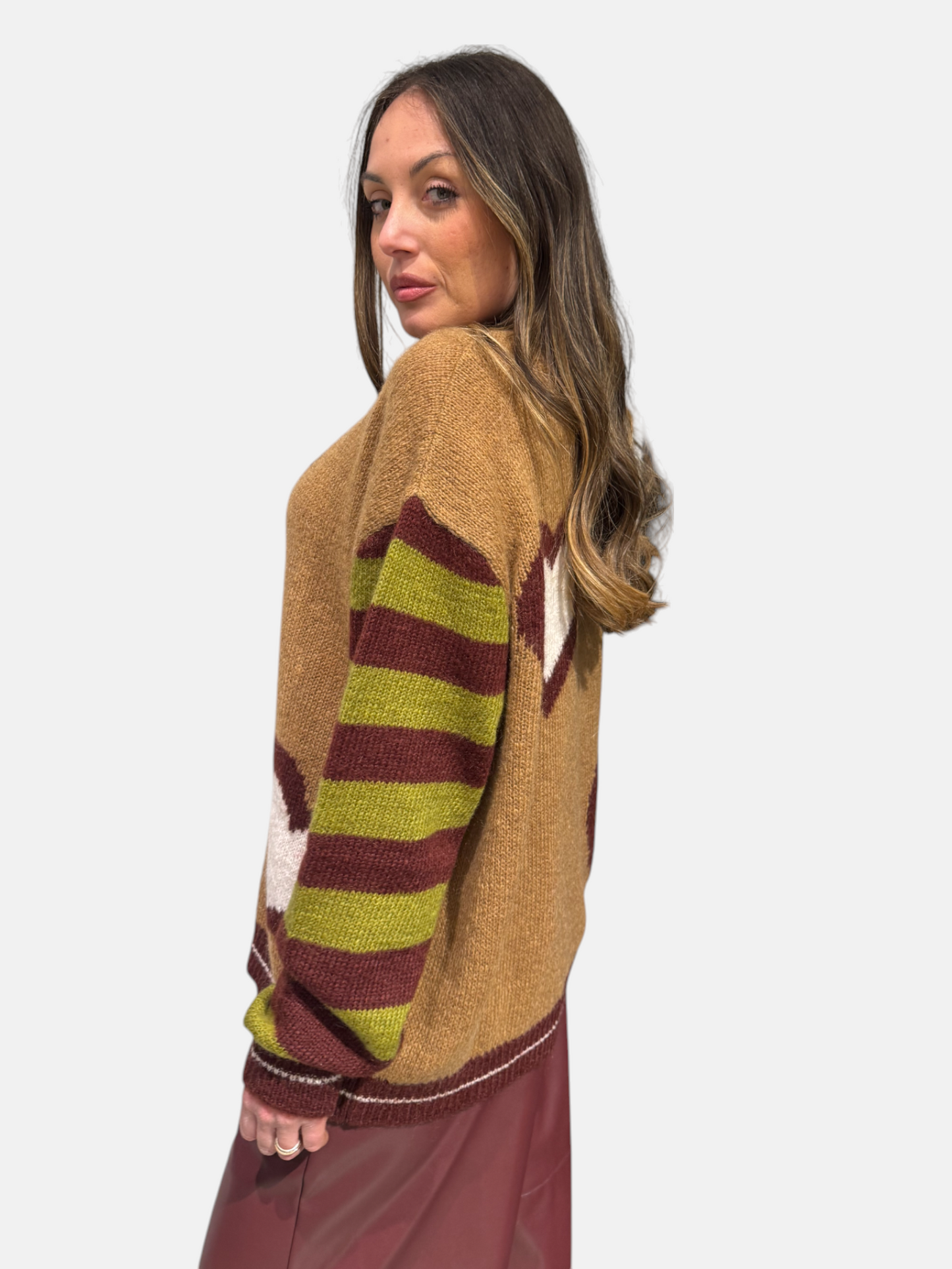 3M0306-CAMMELLO - CARDIGAN - KONTATTO