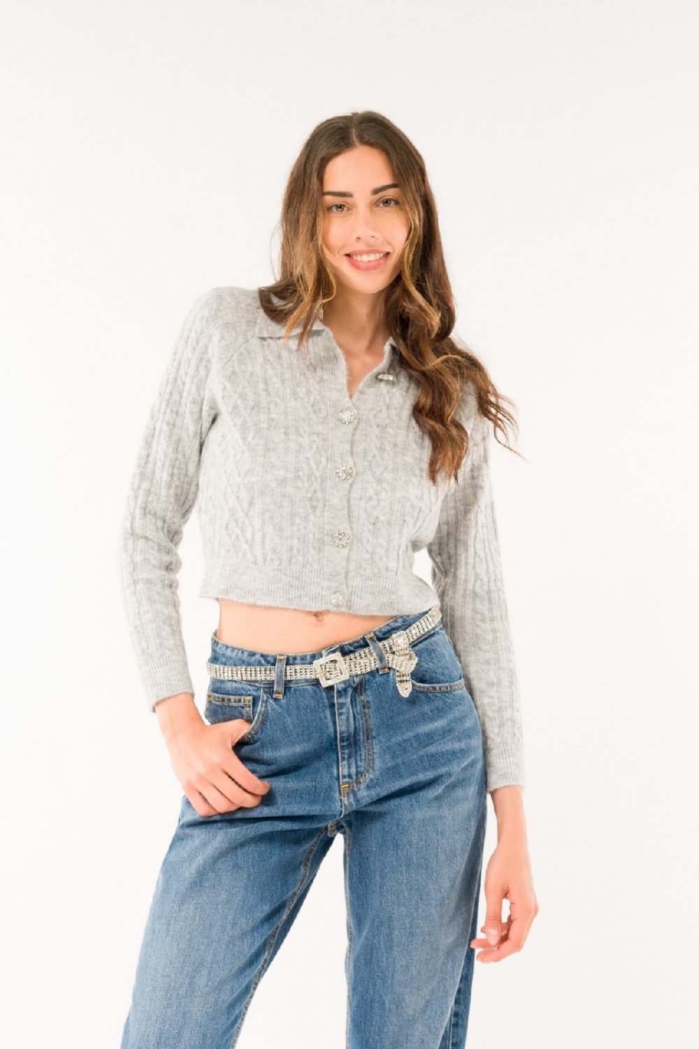 3M0153-GRIGIO - MAGLIA - KONTATTO