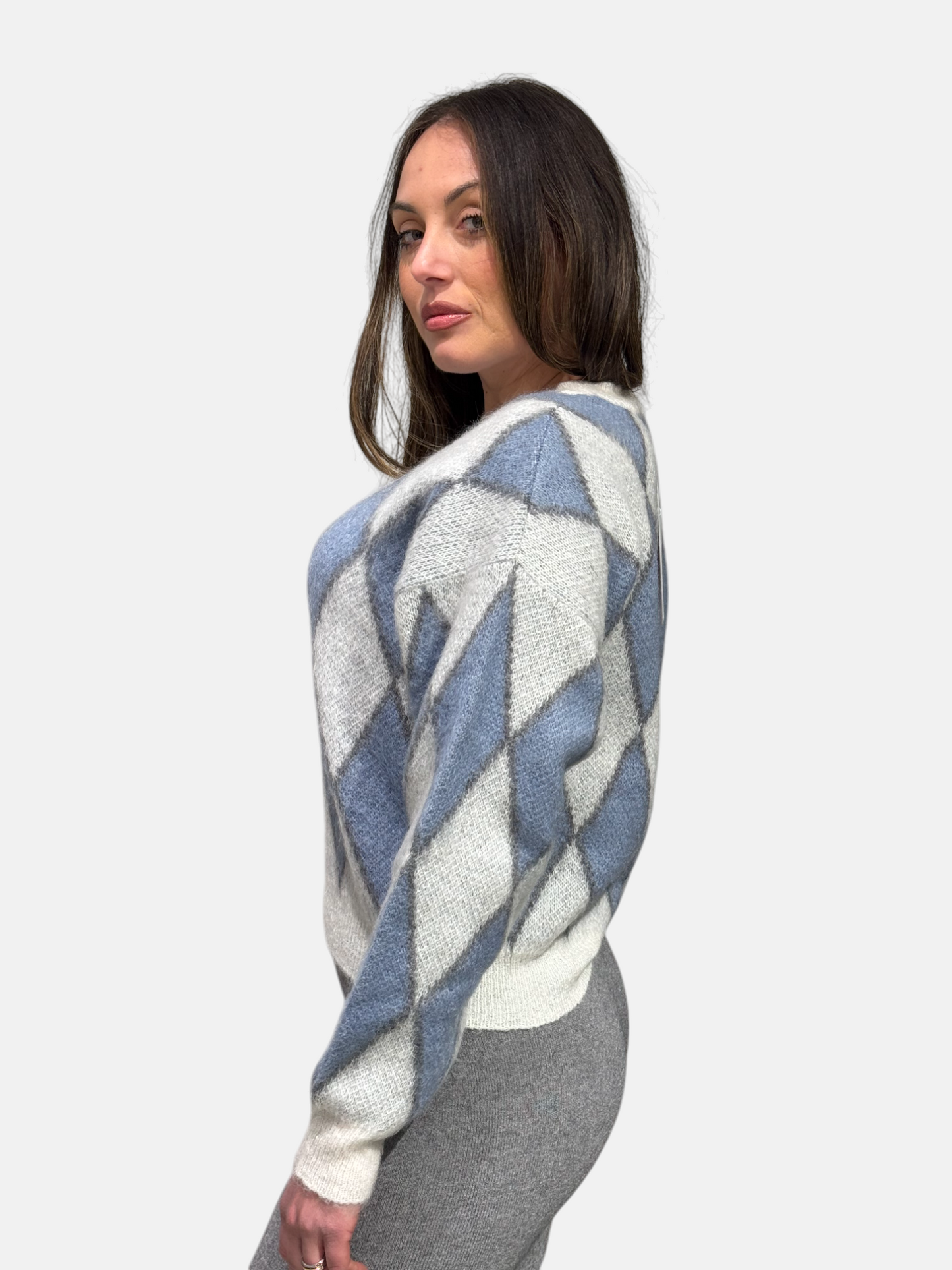 3M0303-PANNA/GRIGIO - MAGLIA - KONTATTO