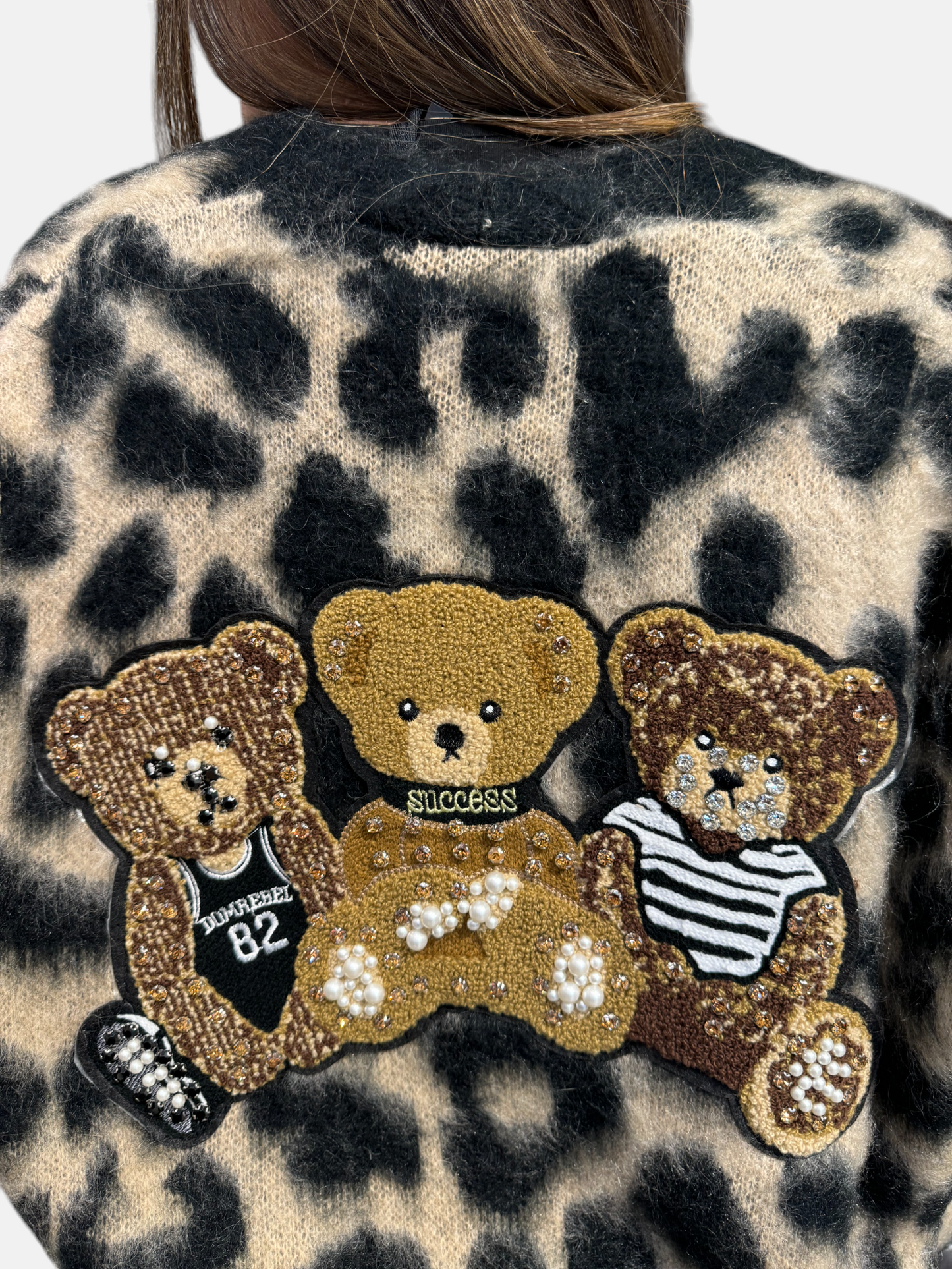 3M0370-NERO/MOU - CARDIGAN - KONTATTO
