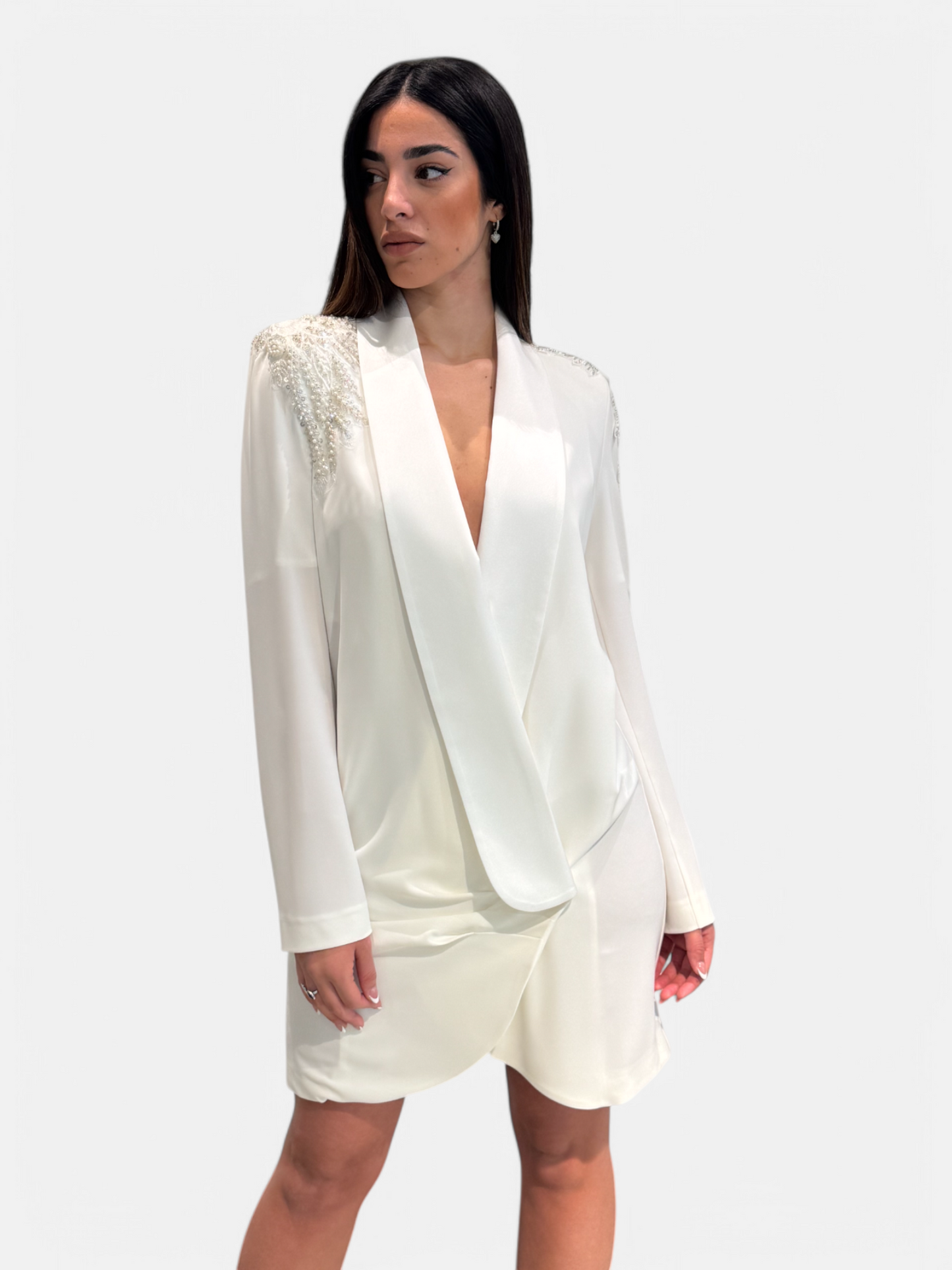ZMF0215-BIANCO - ABITO - BABYLON W LES FEMMES