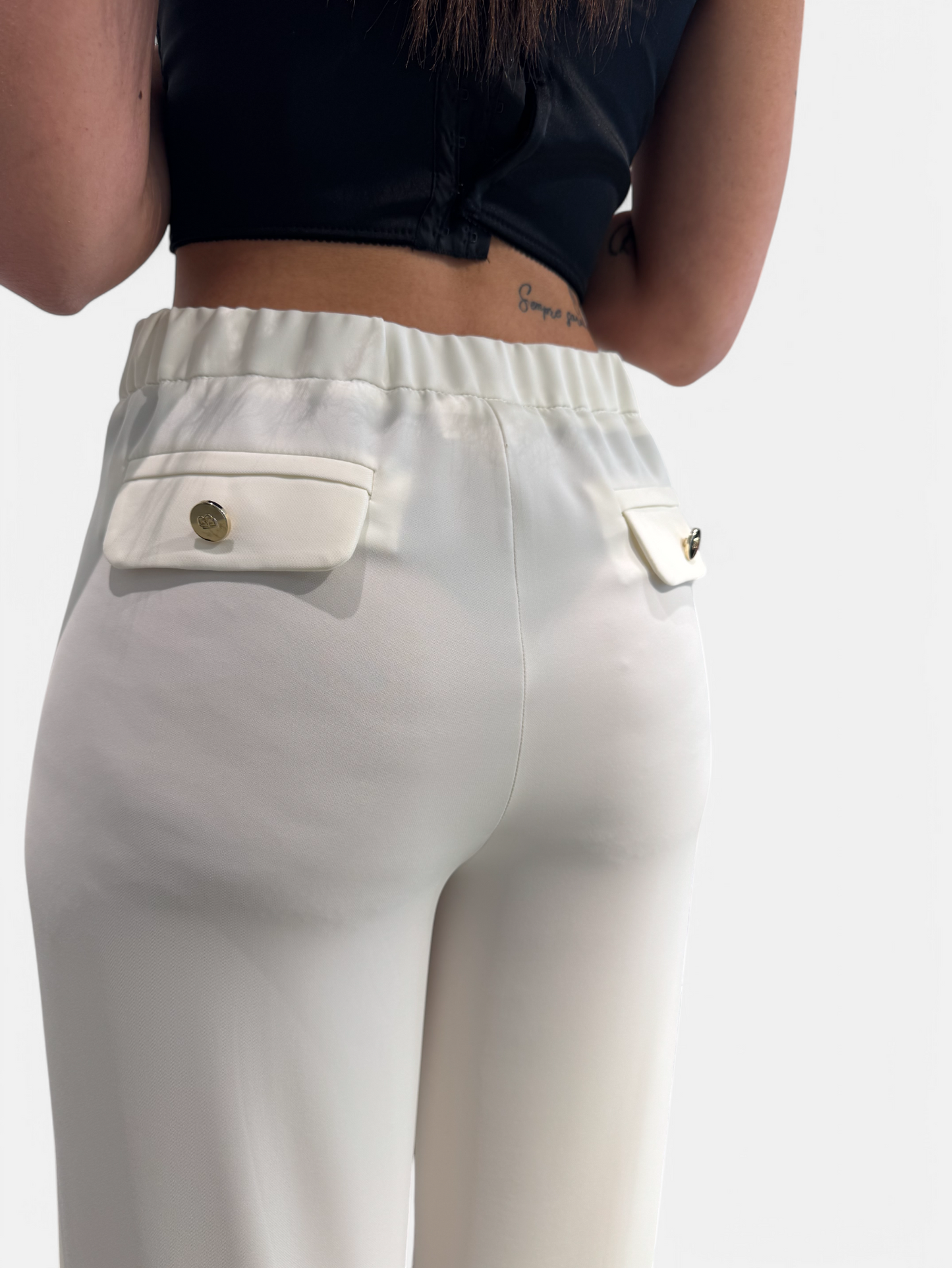 ZE00078-BIANCO - PANTALONE - EUREKA