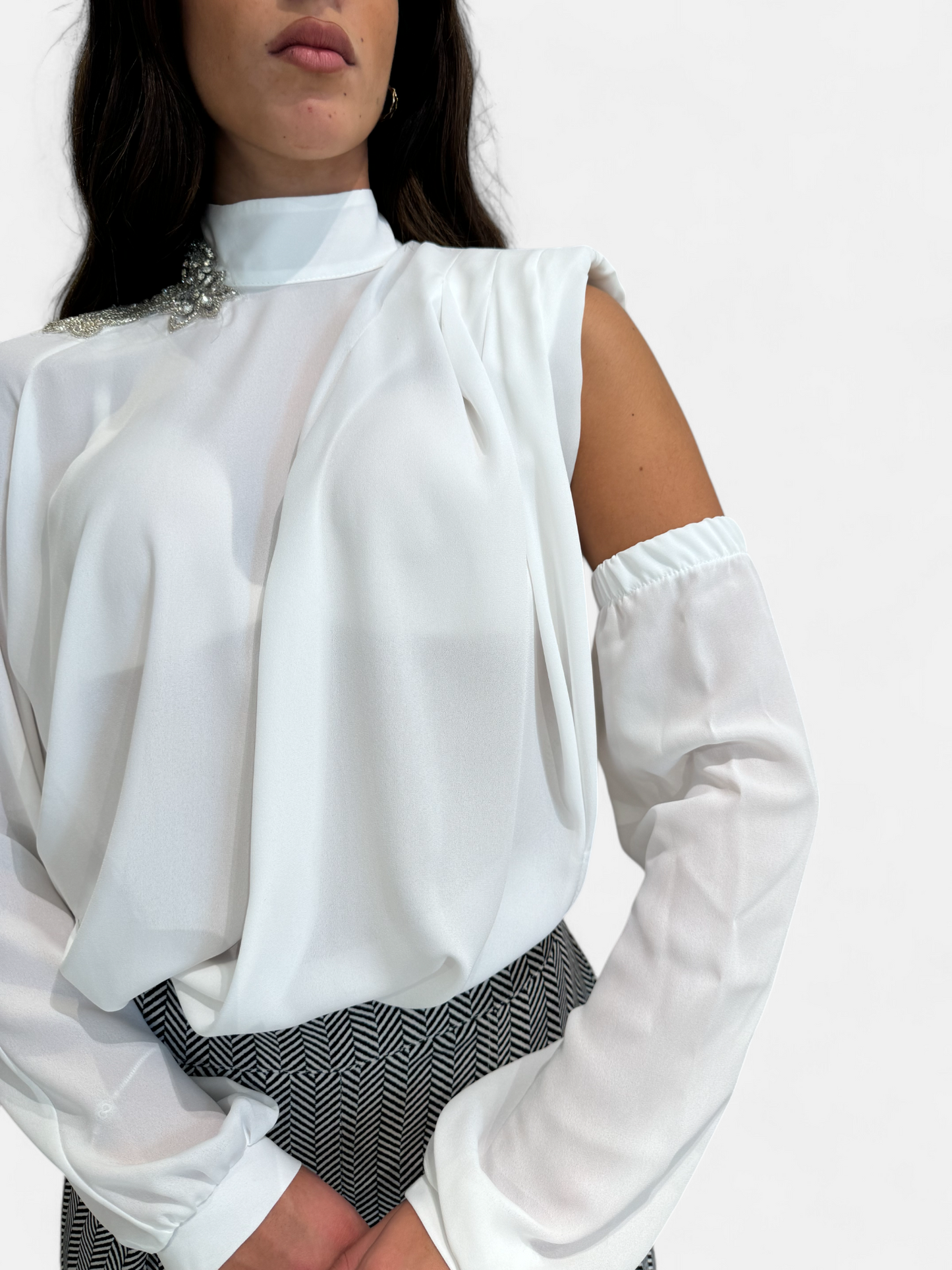 AI24MF0611-BIANCO/NERO - TUTA - BABYLON W LES FEMMES