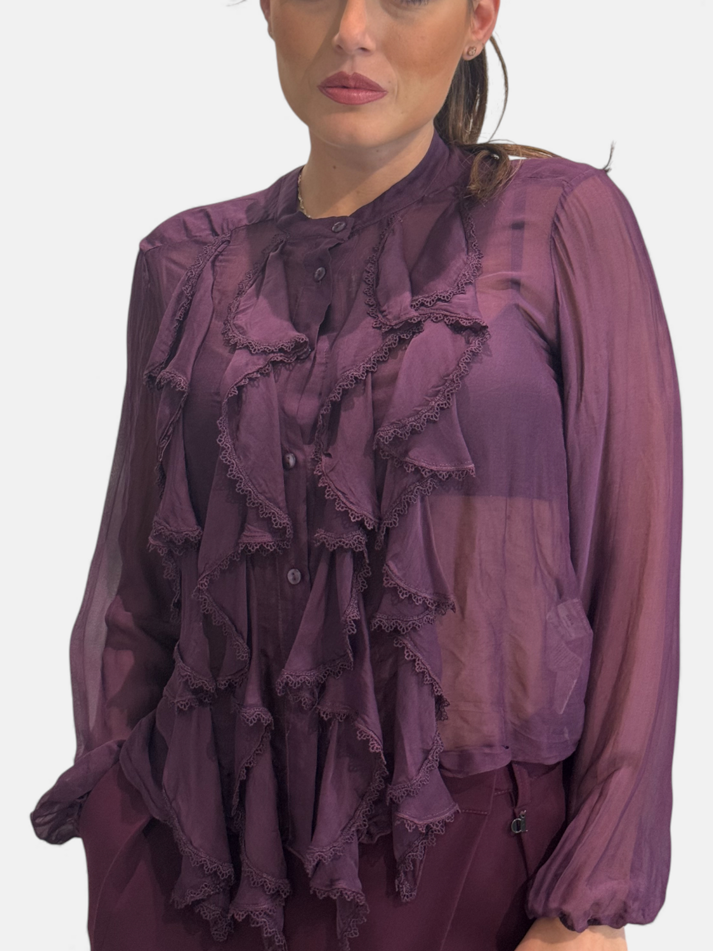 C207Y019A-MELANZANA - CAMICIA - DIXIE