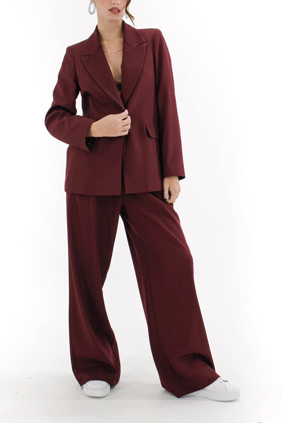 P845K181-BORDEAUX - PANTALONE - DIXIE