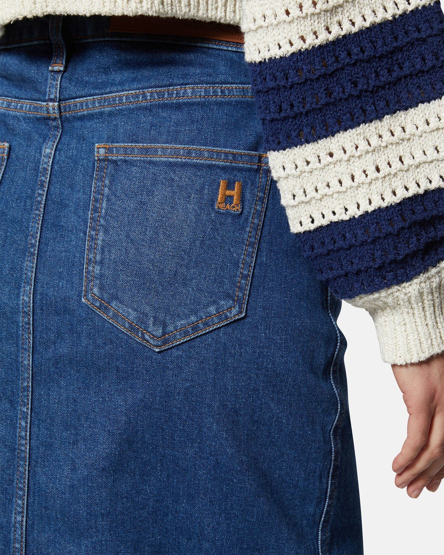 GPP25403LO-BLUDENIM - GONNA - SILVIAN HEACH