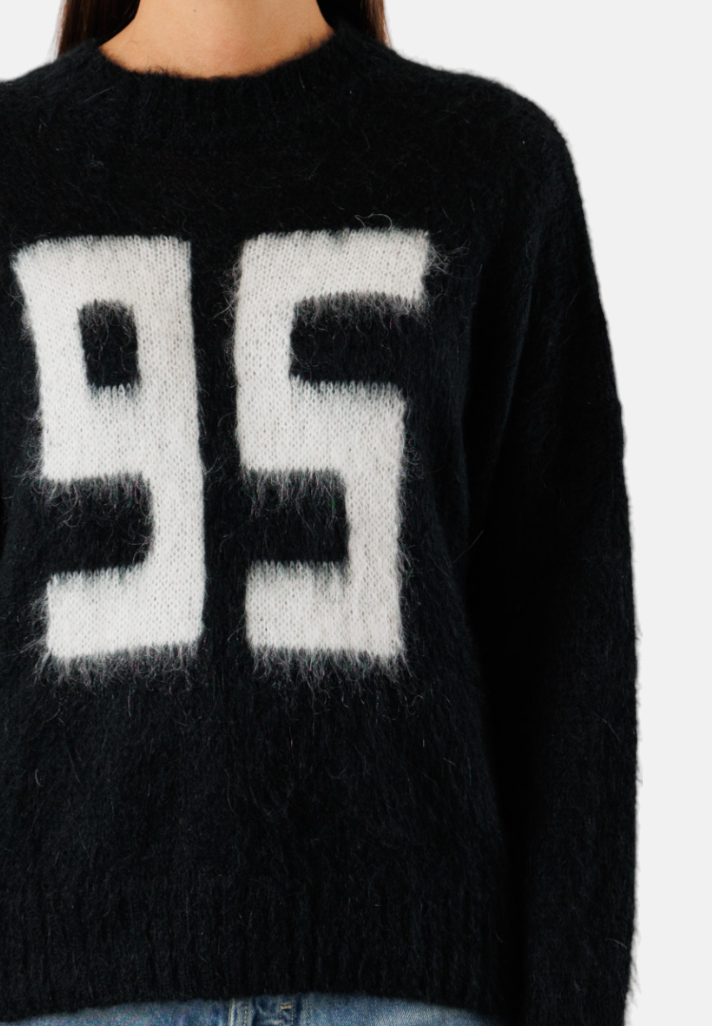 3M0304-NERO/PANNA - MAGLIA - KONTATTO