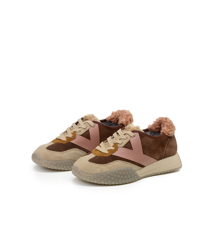 KW9743-NUT/BROWN - SNEAKERS - KEH NOO
