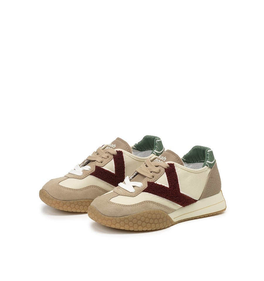 KW9770-NUT/BORDEAUX - SNEAKERS - KEH NOO